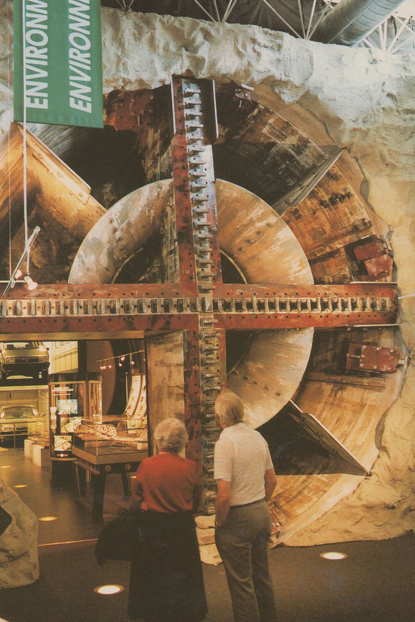 Giant Drill Model at Euro Tunnel Exhibition Centre Kent Postcard