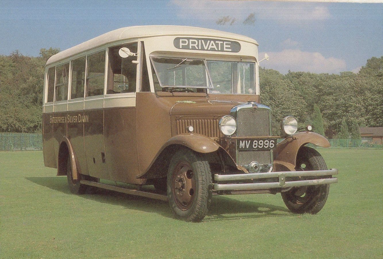 1931 Bradford WLB Bus Duple B2DF MV 8996 Coach Postcard