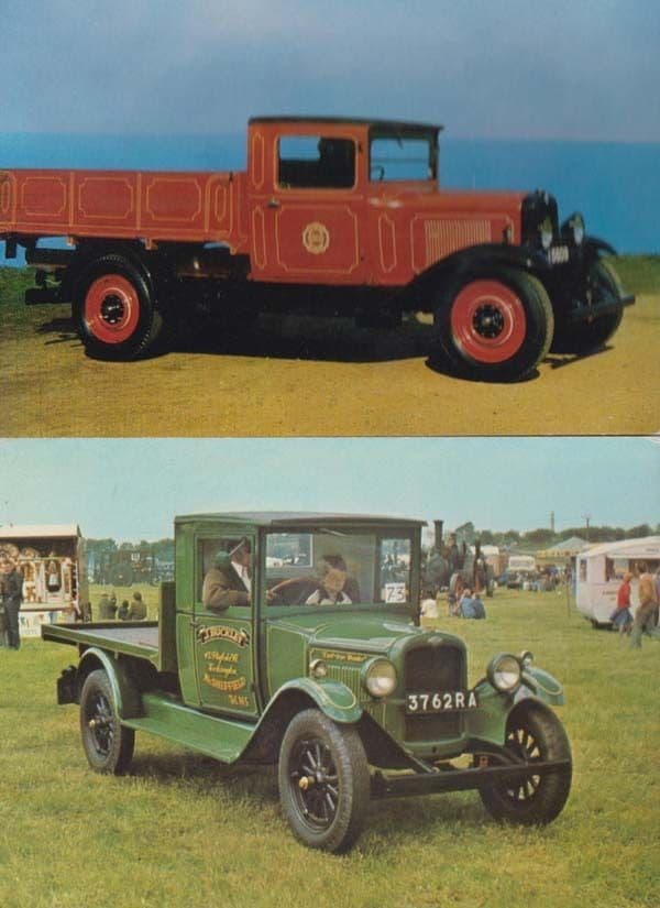 1931 Chevrolet Truck Jersey Motor Car Museum Rare Photo Postcard + 1927 Wagon