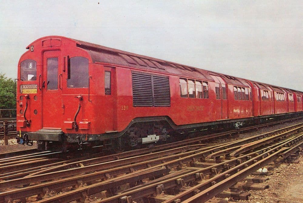 1931 Tube Stock Cockfosters Central Line Train London Postcard