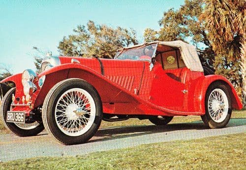 1935 Lagonda Classic Car Photo Postcard