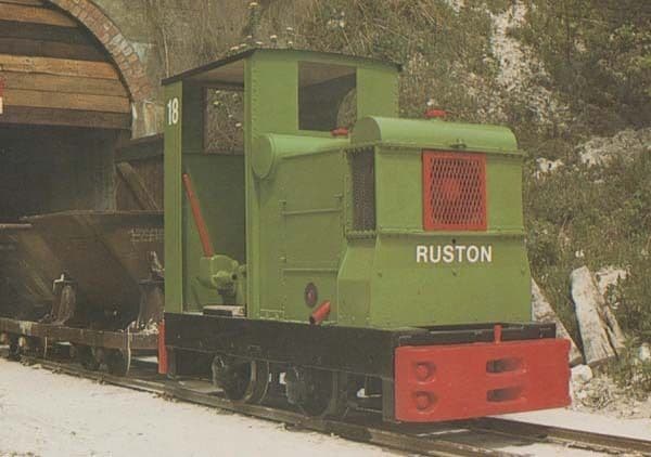 1937 Ruston Hornsby Railway Amberley Sussex Rare Train Exhibit Postcard