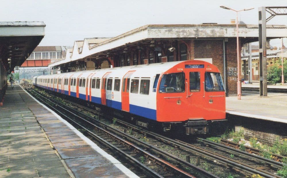 1970s Mk II Tube Stock DM 3236 Bakerloo Train at Harrow Postcard