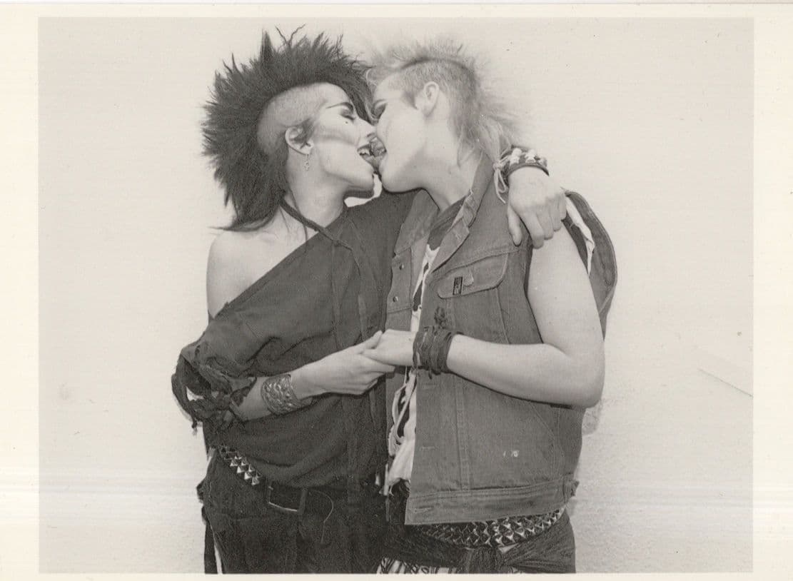 1980s Punk Rock Music Lovers Mohican Haircut Award Photo Postcard
