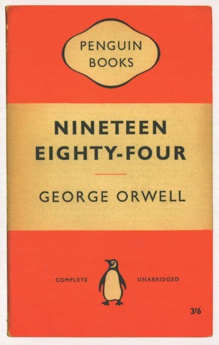 1984 Nineteen Eighty Four George Orwell 1960 Book Postcard