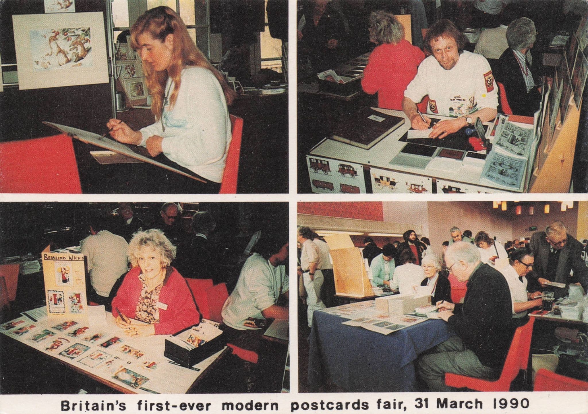 1990 First Ever Modern Postcard Fair Nottingham Mint