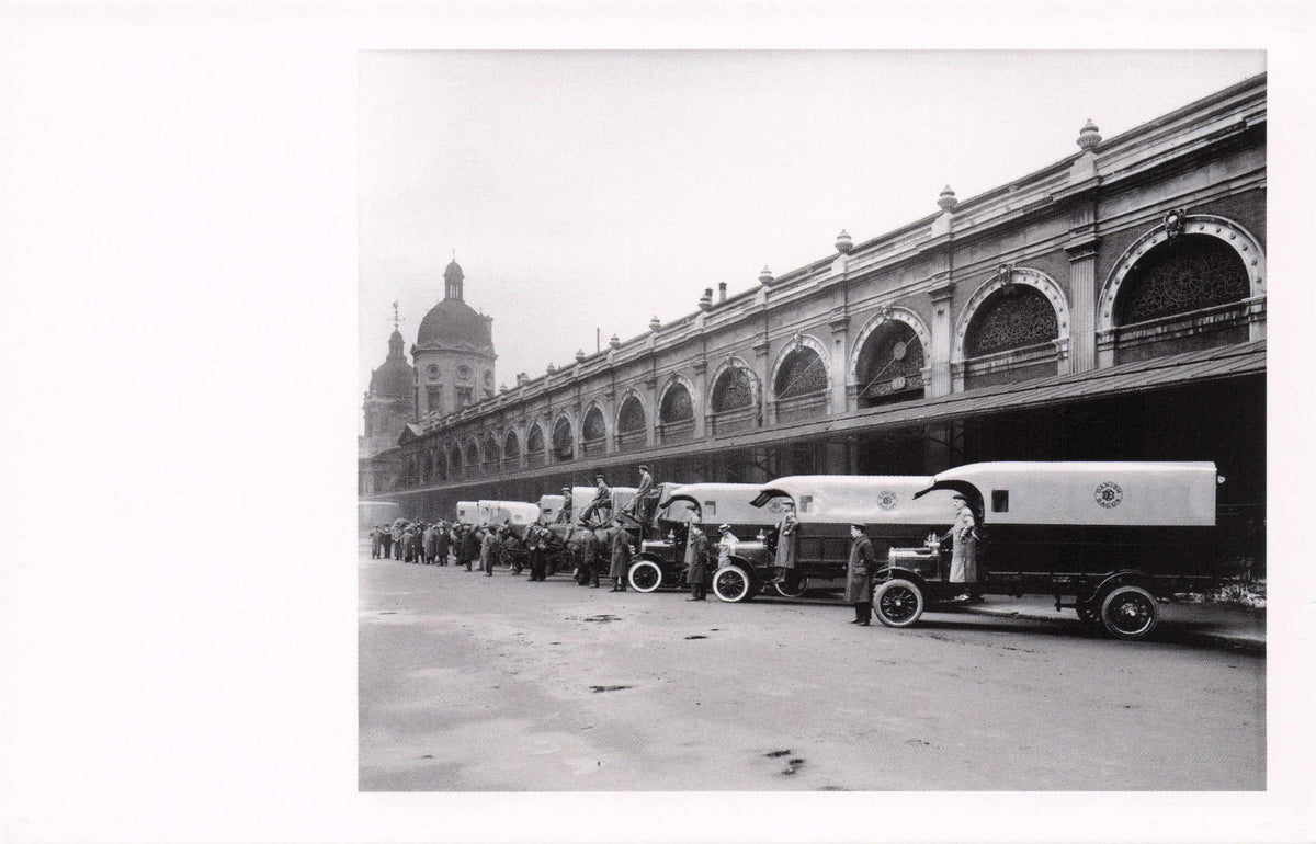 Bacon Delivery Old Butcher Delivery Vans In WW1 London Award Photo Postcard