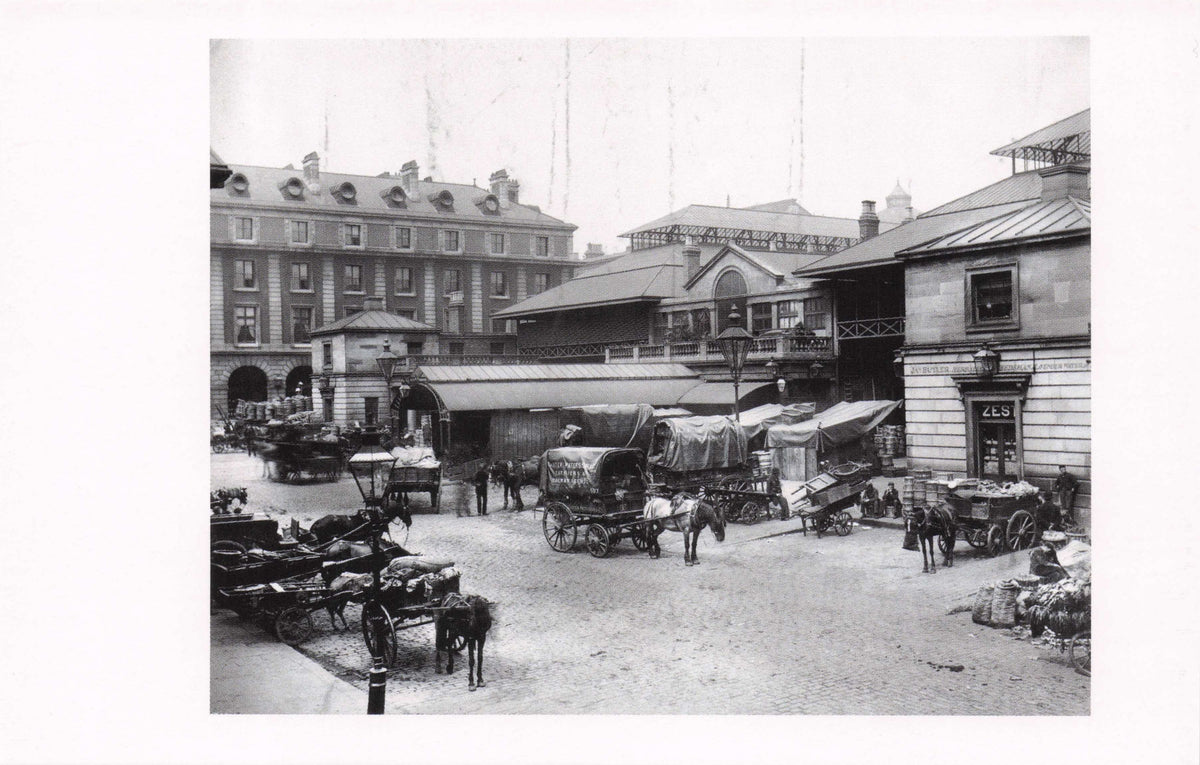 Fruit & Vegetable Market Stall in Victorian Covent Garden Award Photo Postcard