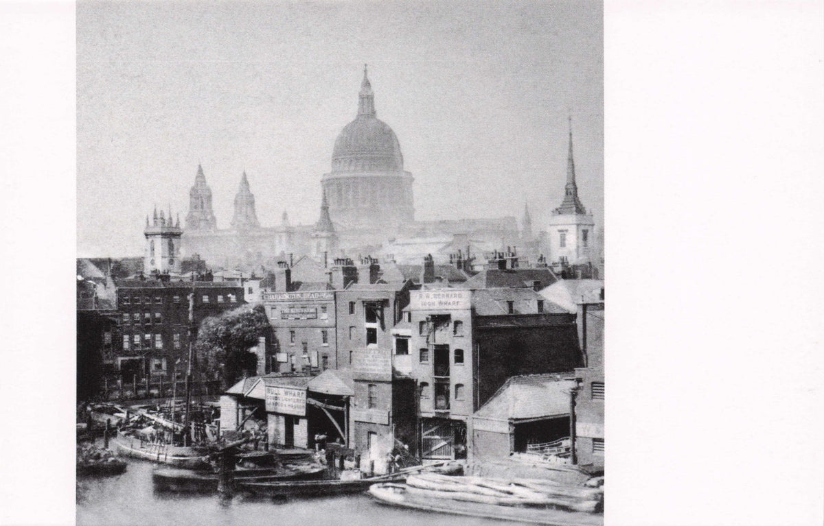Bull Wharf Ships Victorian London River Thames Rare Award Photo Postcard