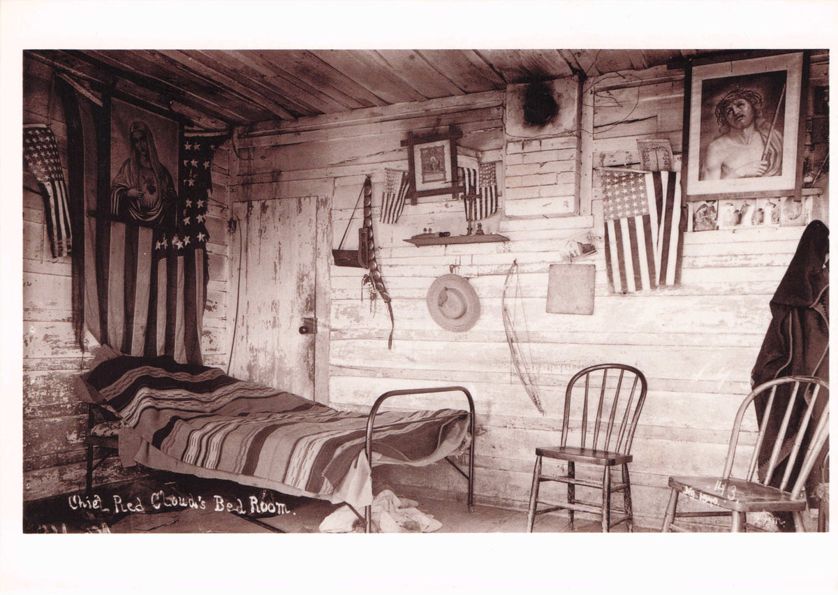 Home Of Red Cloud Native American Warrior Pre Wounded Knee Massacre Postcard