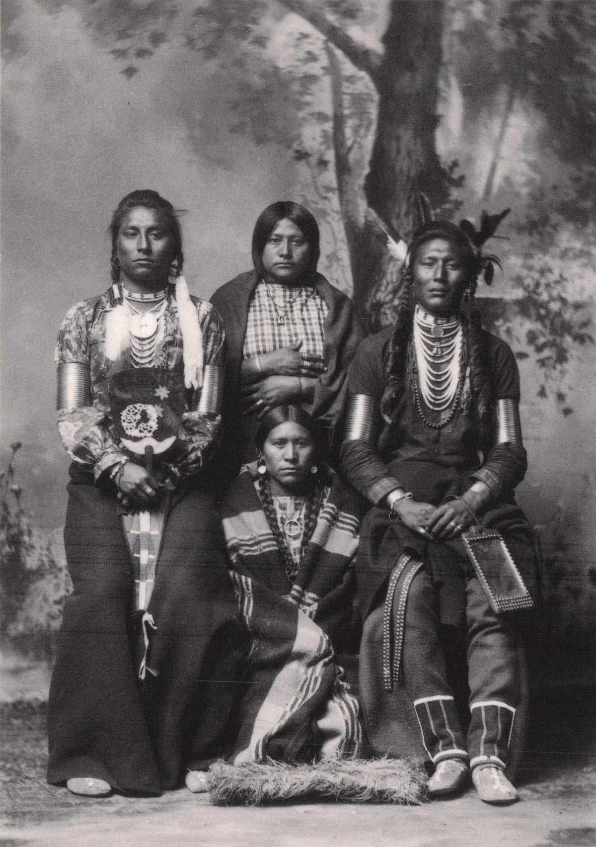 Old Coyote Crow Native American Indians Medicine Man Rare USA Photo Postcard