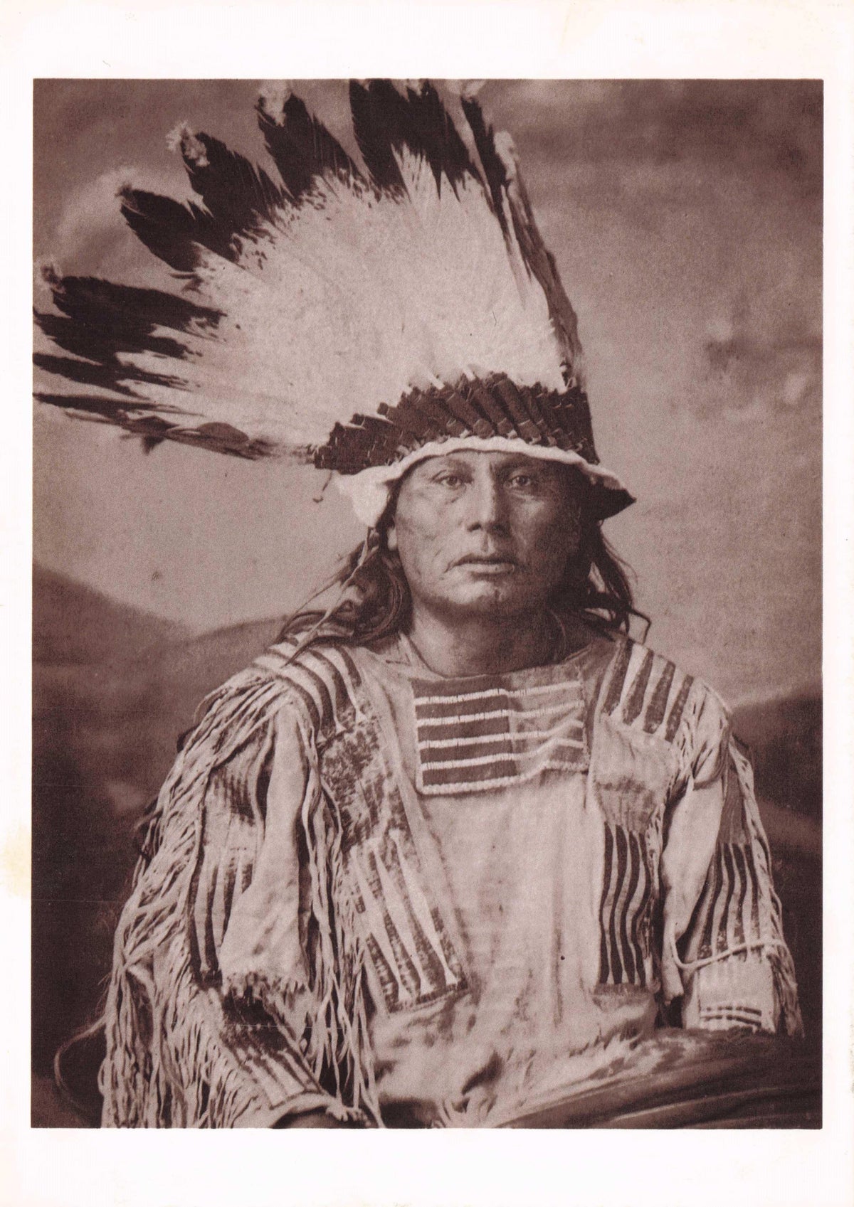 Pizi Native Indian American Hunkpapa Sioux Chief Sitting Bull Brother Photo Postcard