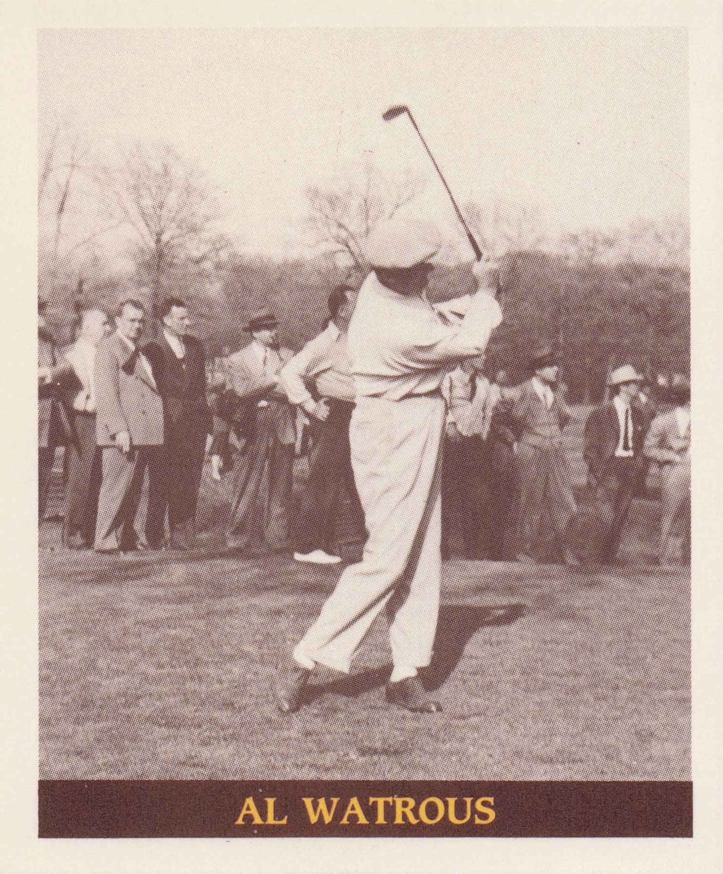 Al Watrous Famous Golfers Of The 40s & 50s Rare Golf Photo Trade Card