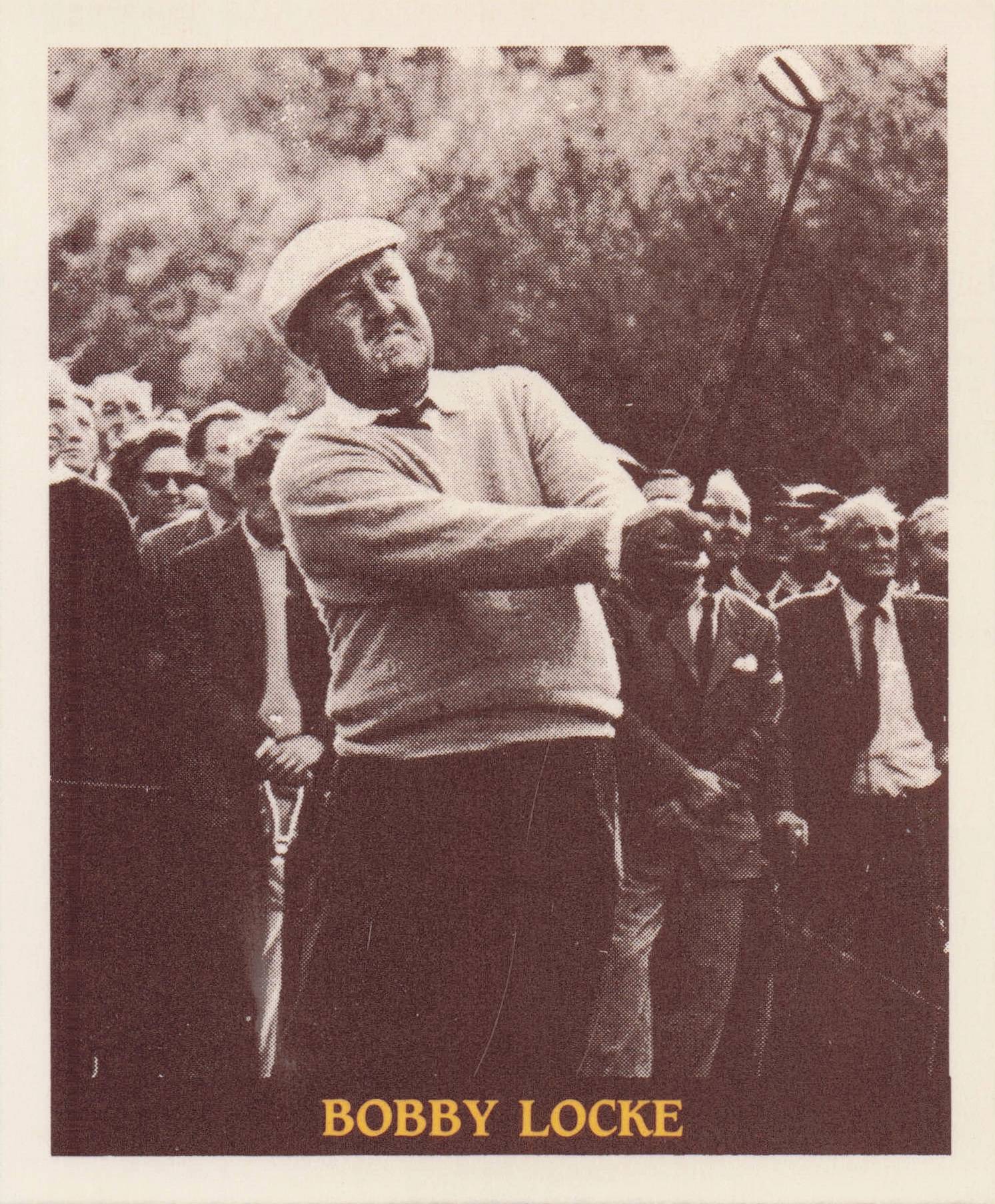 Bobby Locke Famous Golfers Of The 40s & 50s Rare Golf Photo Trade Card