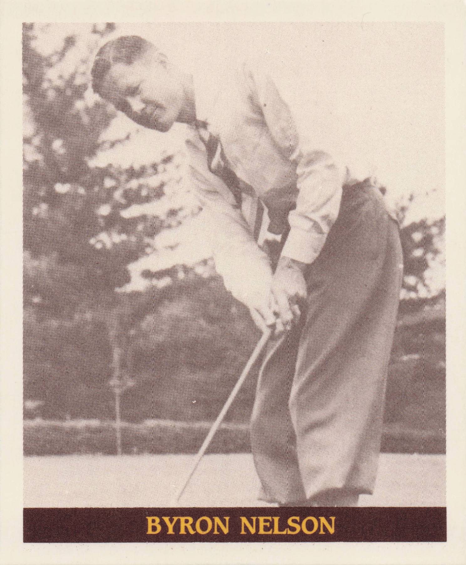 Byron Nelson Famous Golfers Of The 40s & 50s Golf Photo Trade Card