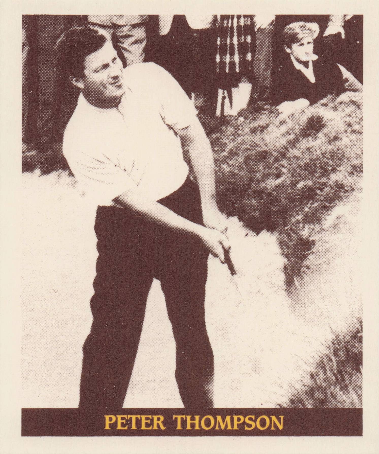 Peter Thompson Famous Golfers Of The 40s & 50s Golf Photo Trade Card
