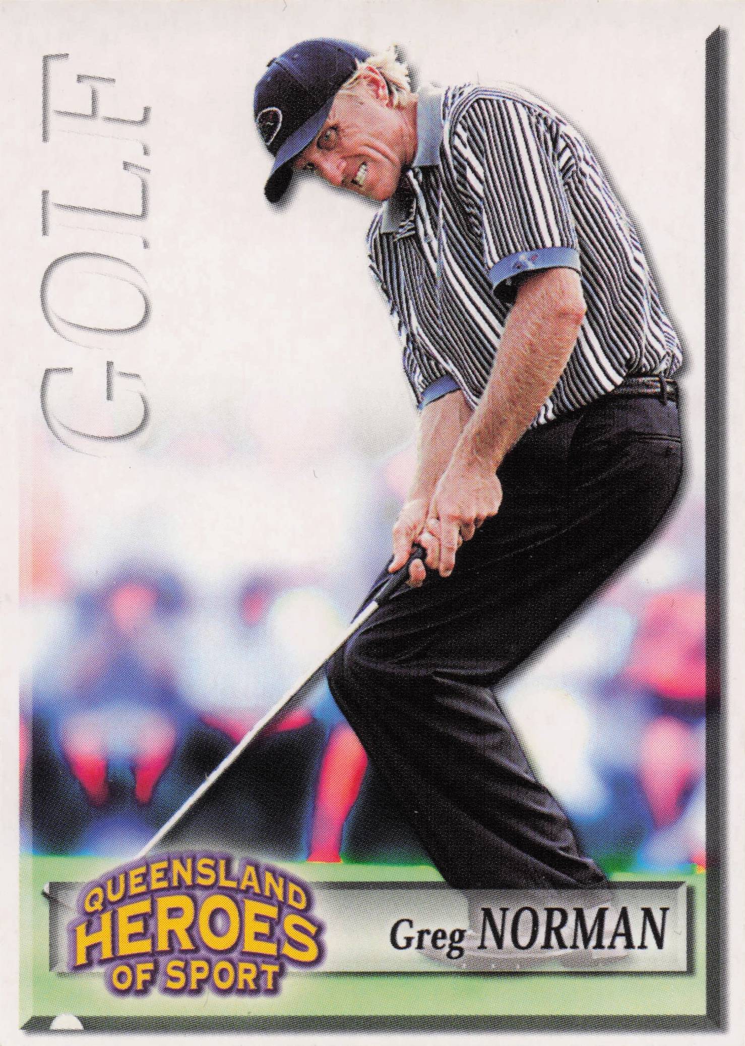 Greg Norman Queensland Heroes Of Sport 1996 Masters Golf Trade Card