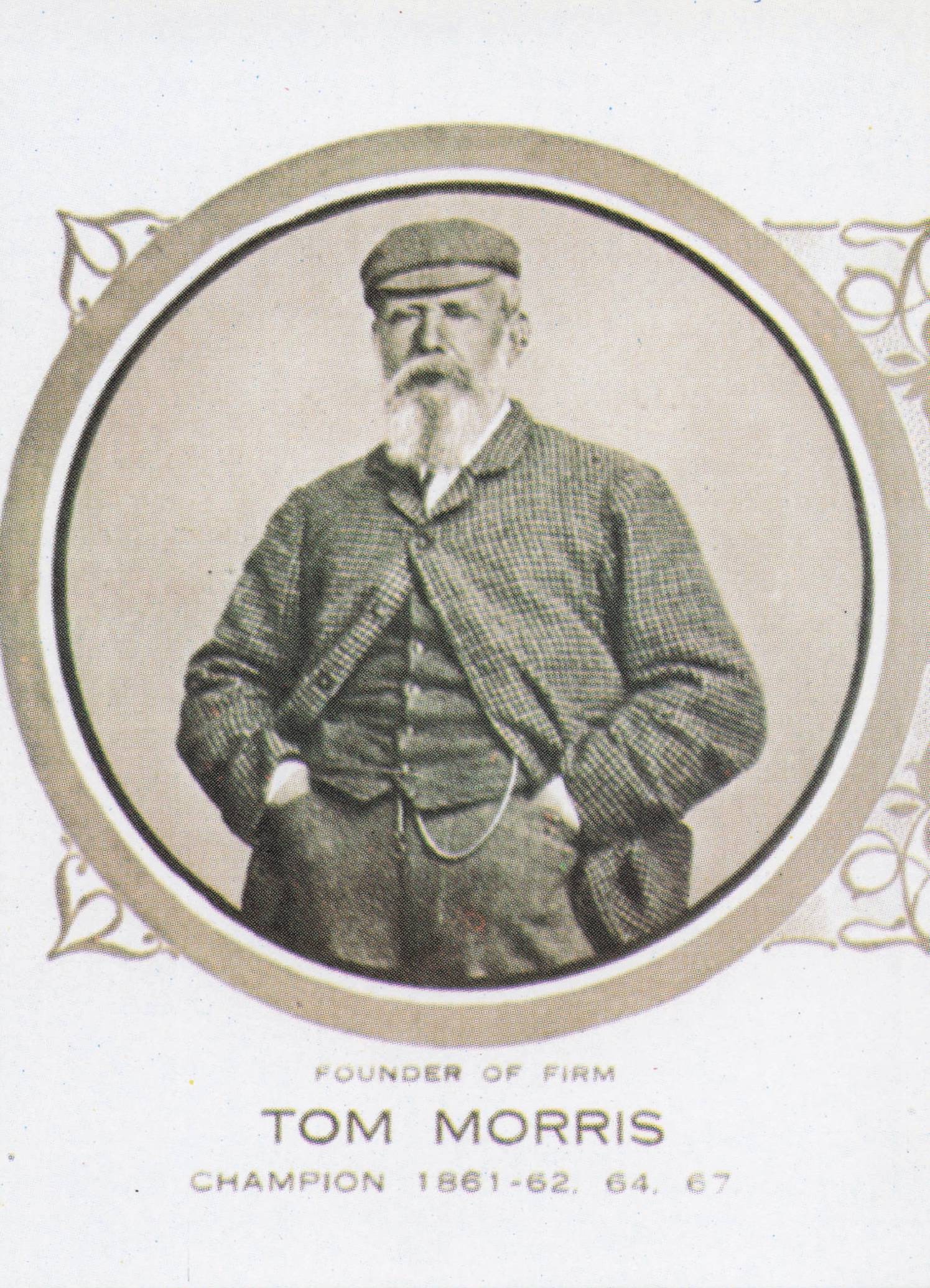 Story Of Tom Morris Victorian Golf 64th Birthday Open Trade Card