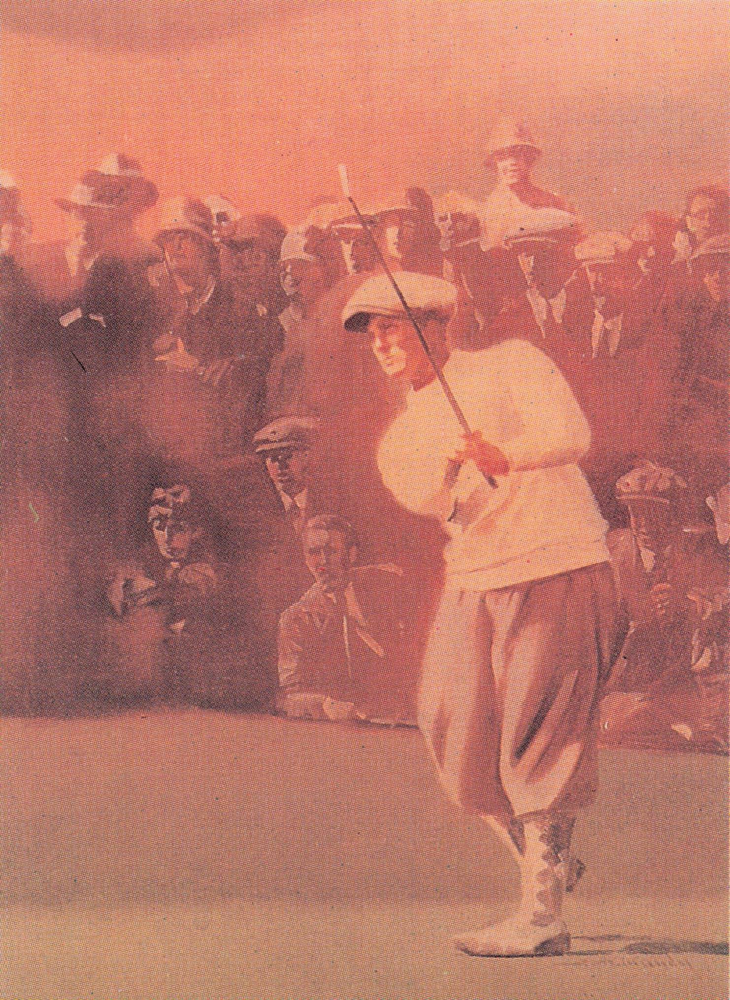 Bobby Jones Story vs Cruickshank USA Old Golf Photo Trade Card