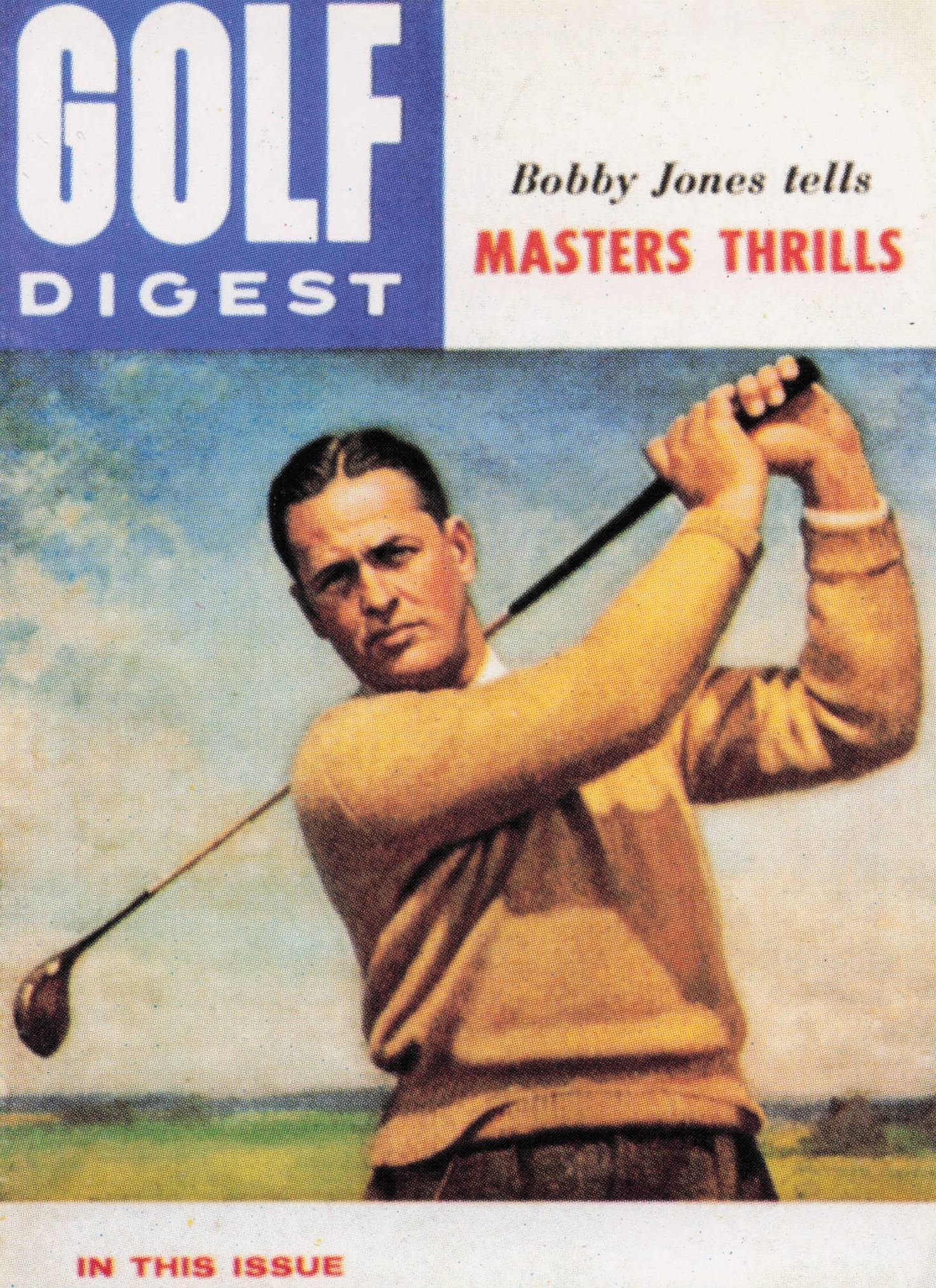 Bobby Jones Story USA Golf Digest Old Magazine Photo Trade Card