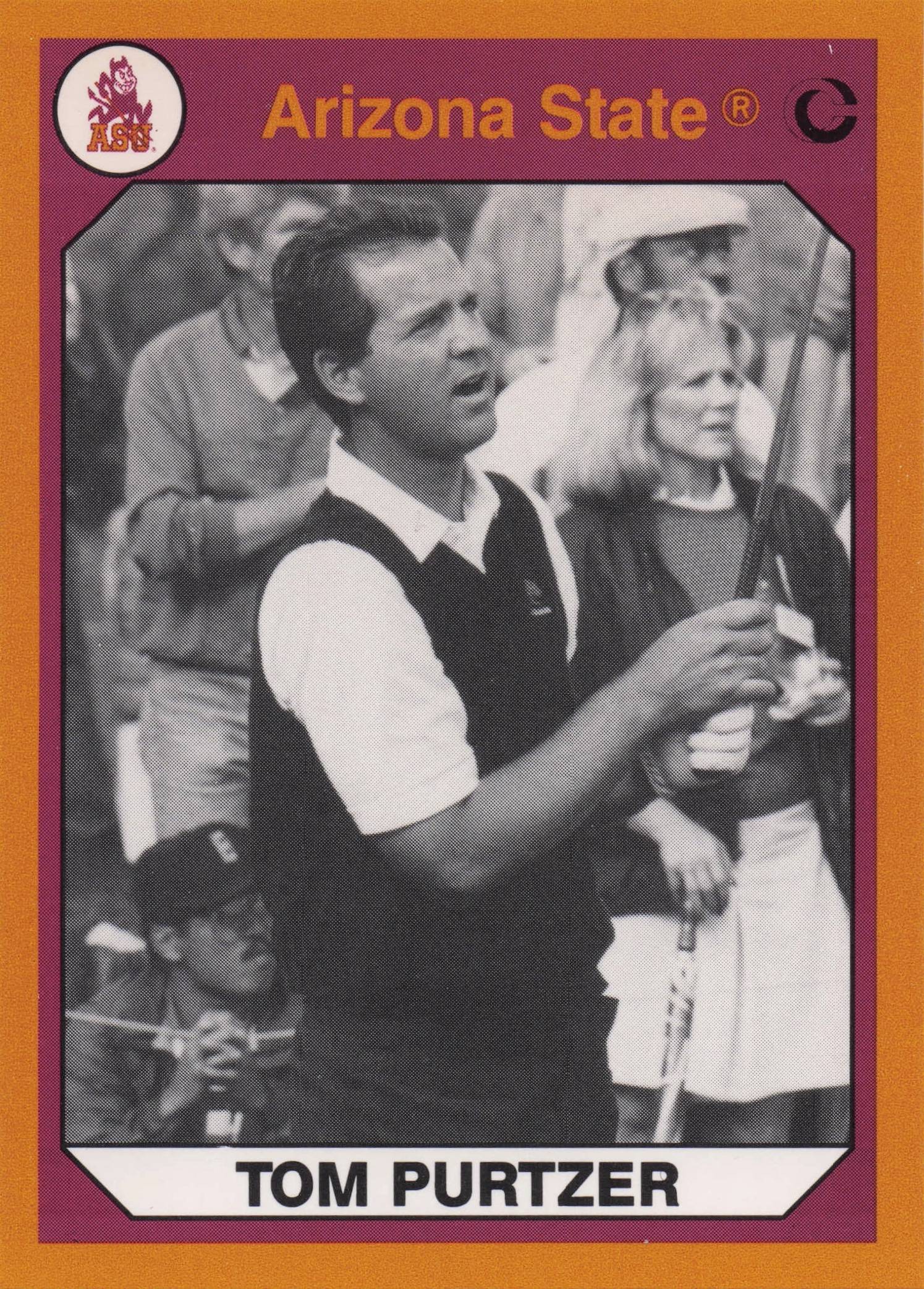 Tom Purtzer Arizona State Collegiate Collection Rare Golf Trade Card