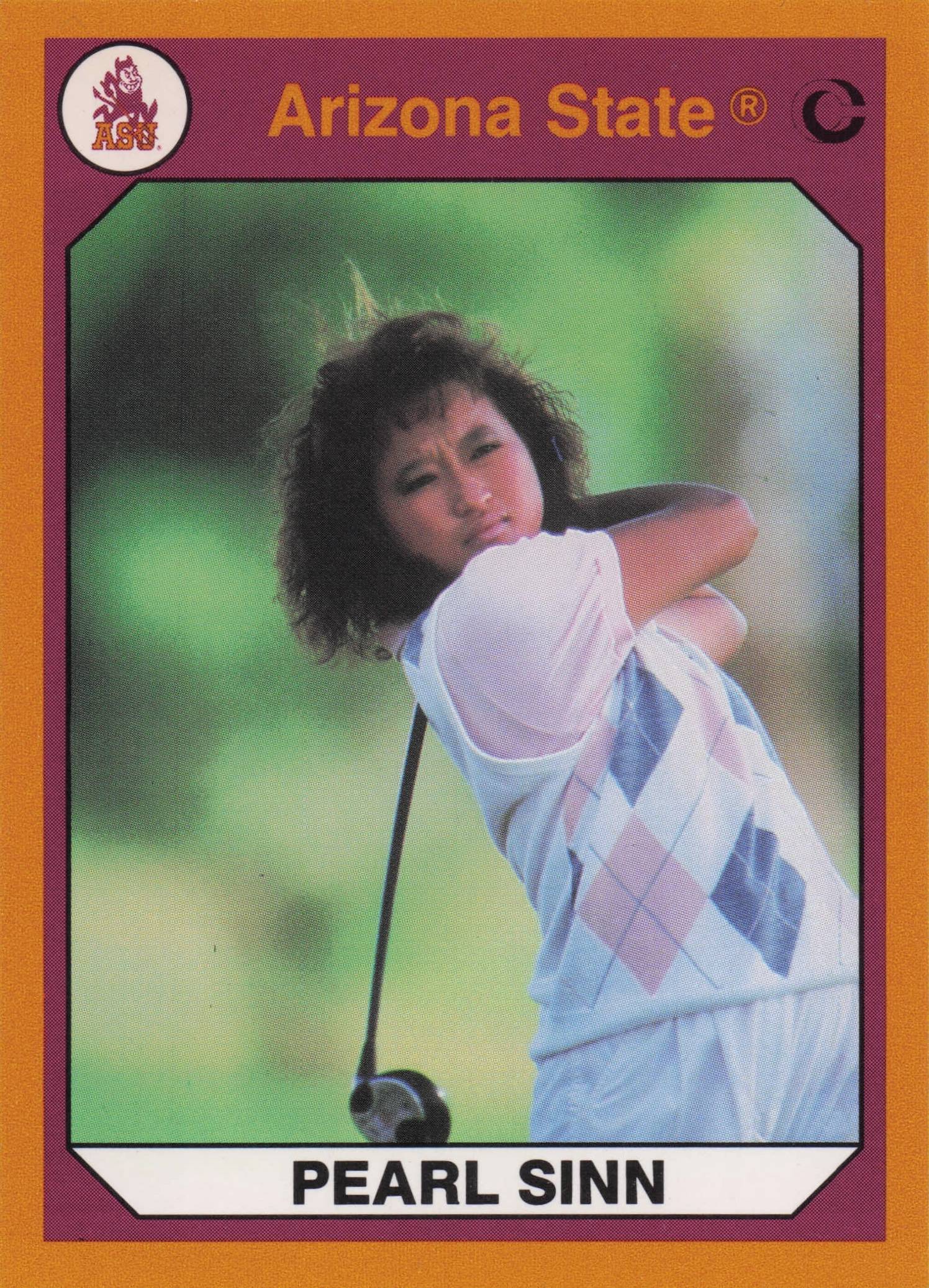 Pearl Sinn Arizona State Collegiate Collection Rare Golf Trade Card