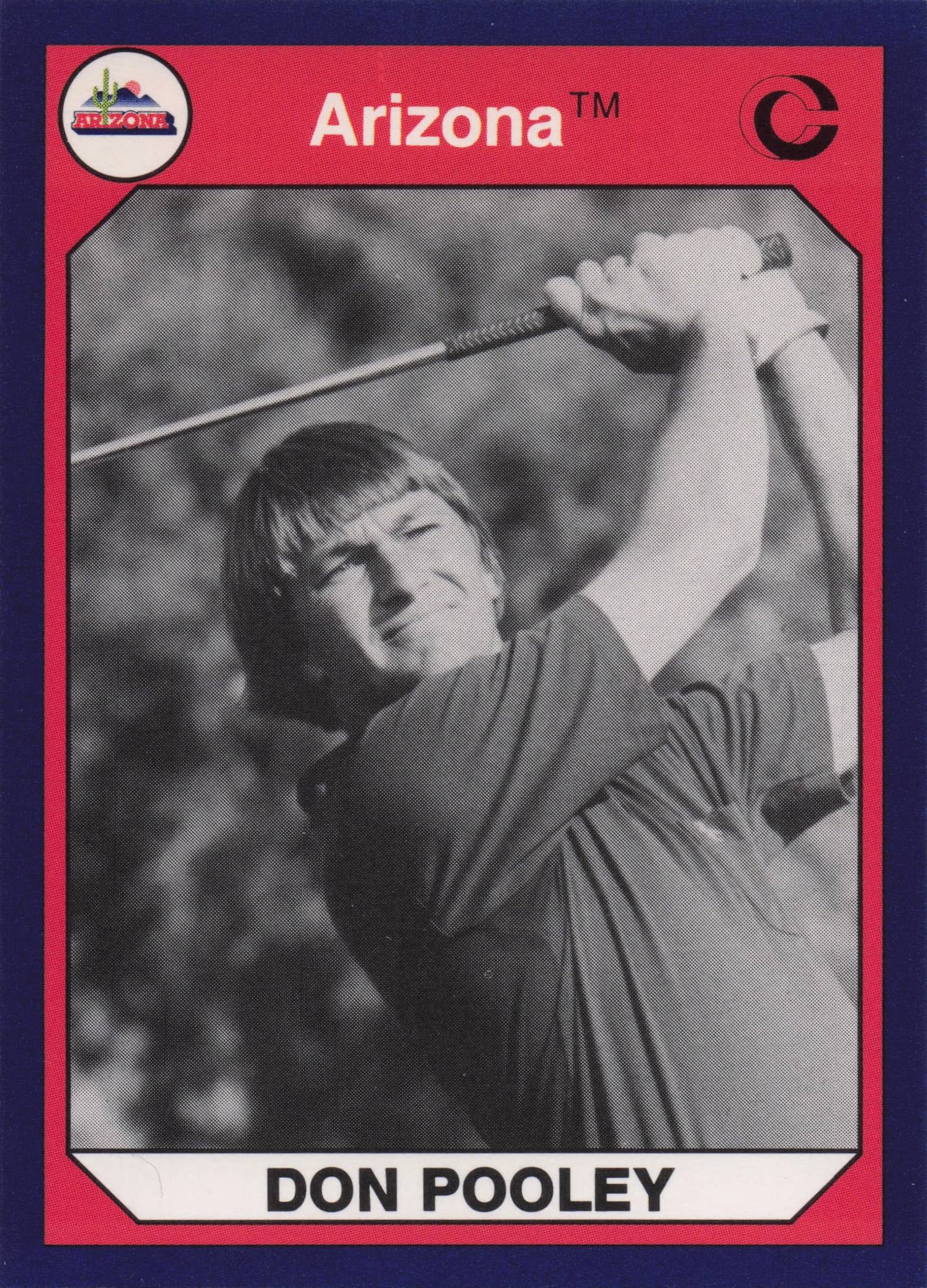 Don Pooley Arizona State Collegiate Collection Rare Golf Trade Card