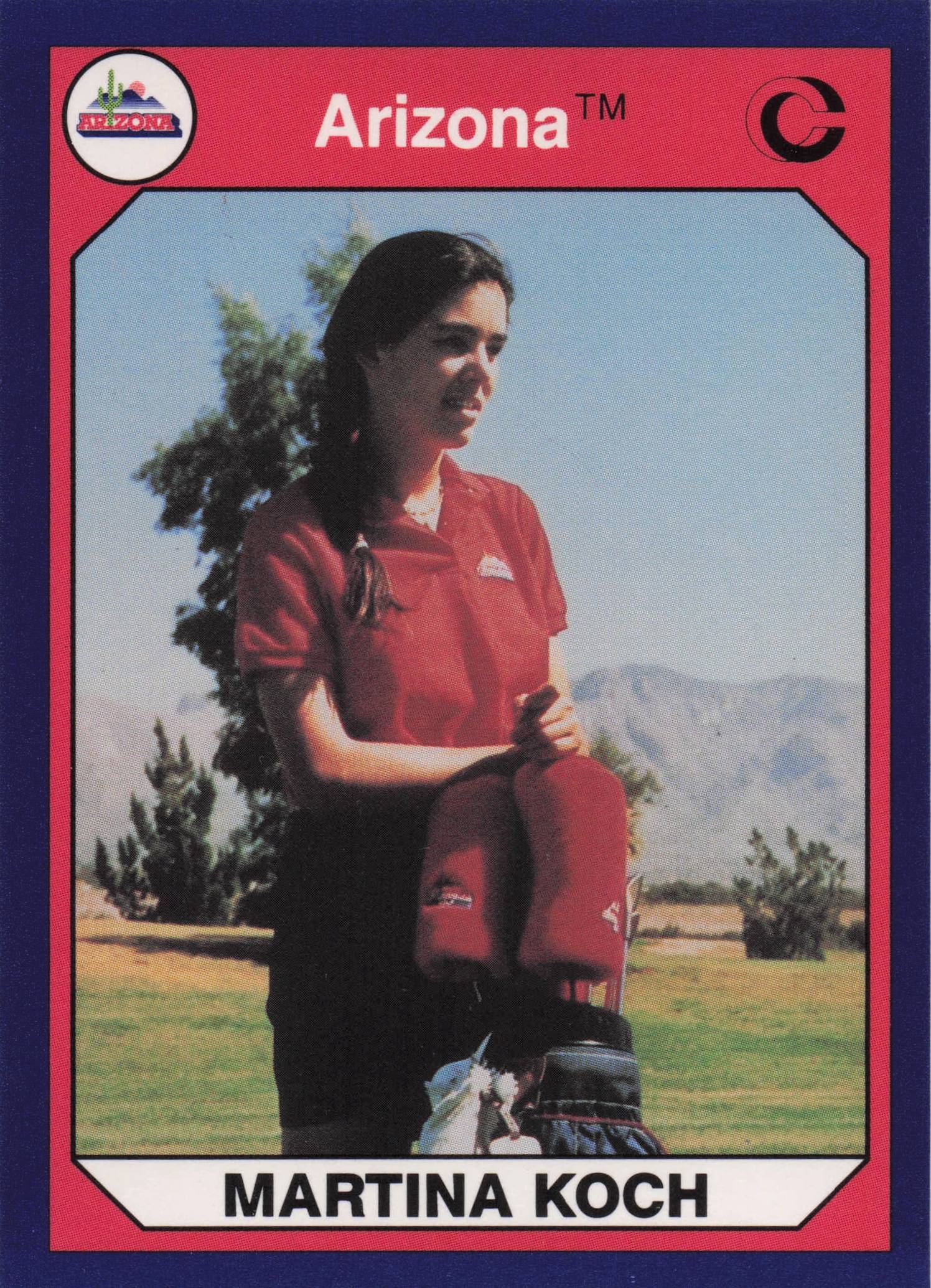 Martina Koch Arizona State Collegiate Collection Rare Golf Trade Card
