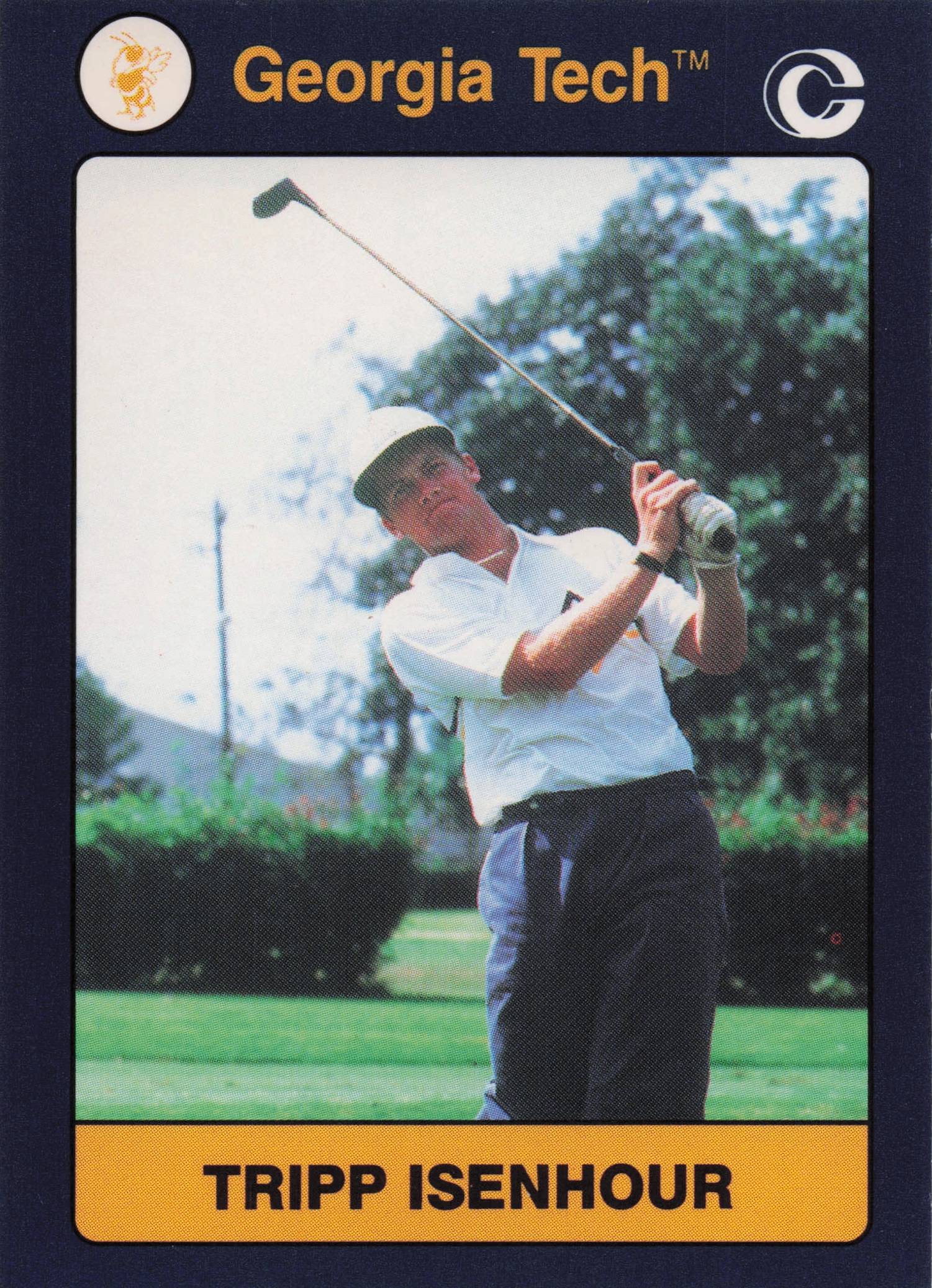 Tripp Isenhour Georgia Tech Collegiate Collection Rare Golf Trade Card
