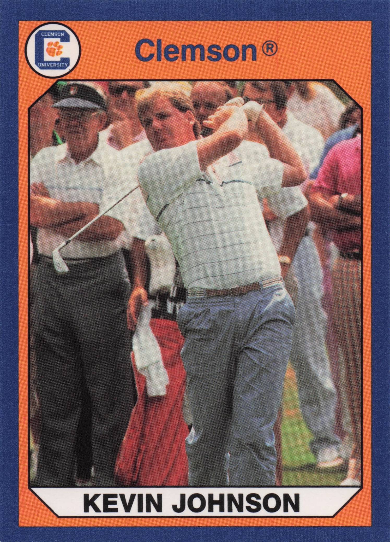 Kevin Johnson Clemson Collegiate Collection Rare Golf Trade Card