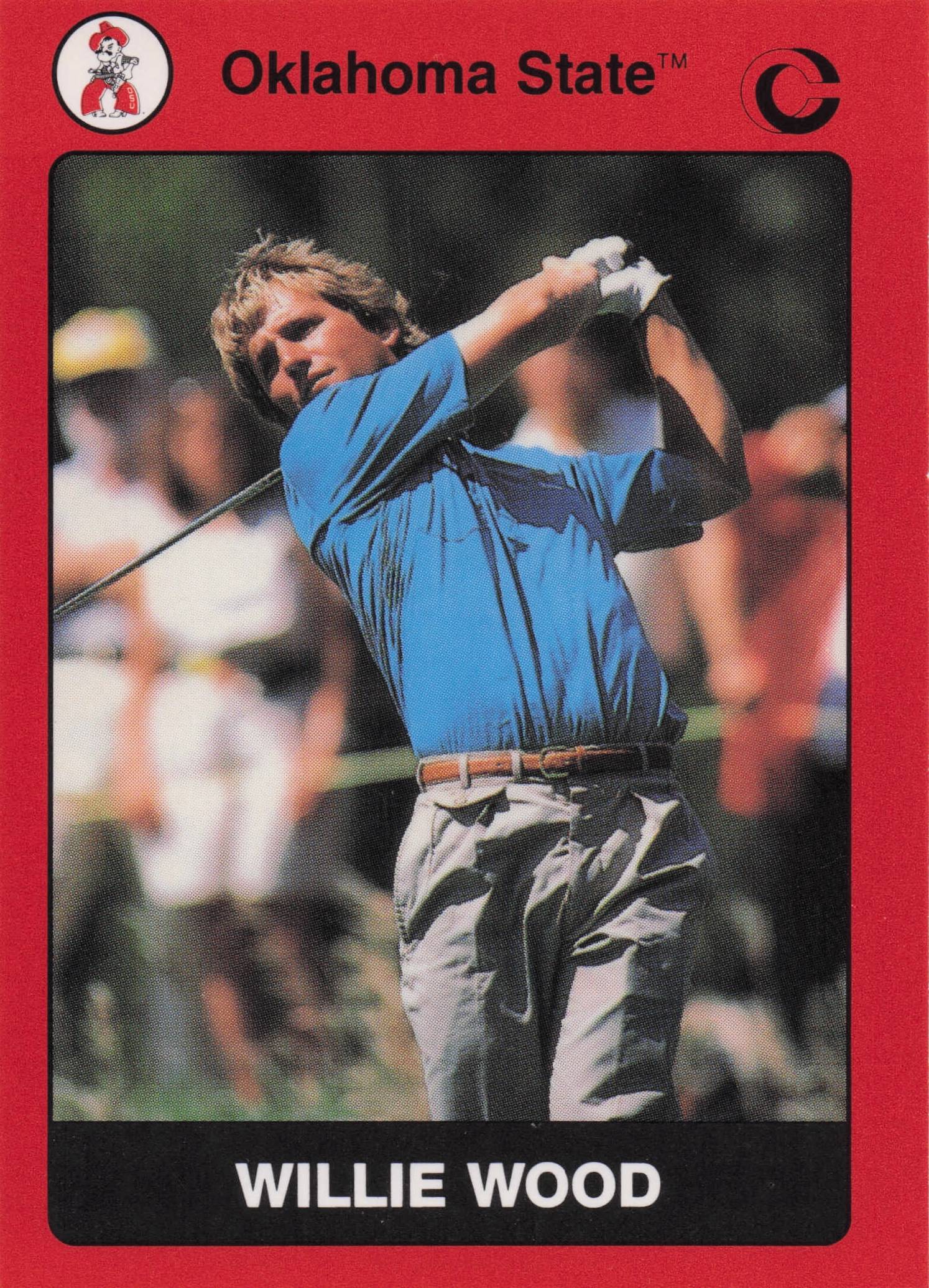 Willie Wood Oklahoma State Collegiate Collection Rare Golf Trade Card