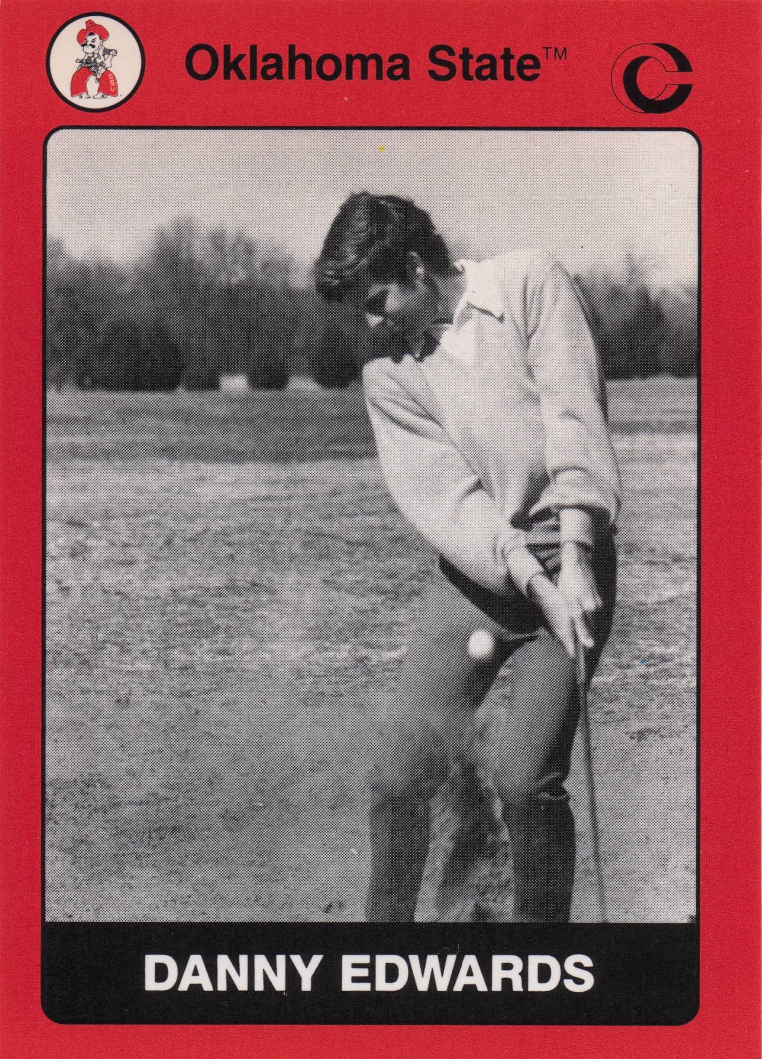 Danny Edwards Oklahoma State Collegiate Collection Rare Golf Trade Card