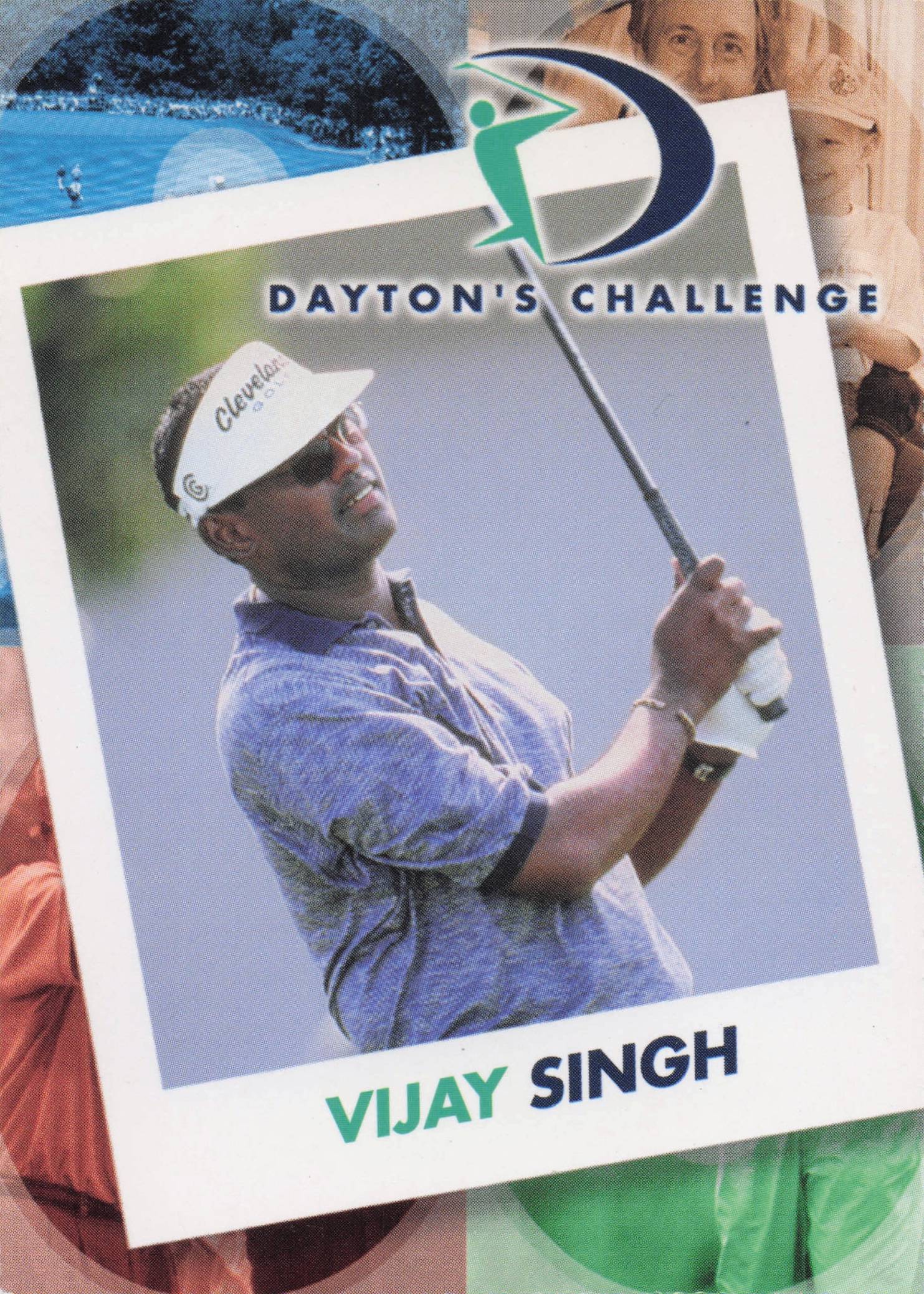 Vijay Singh Dayton's Challenge Rare Golf Memorabilia Trade Card