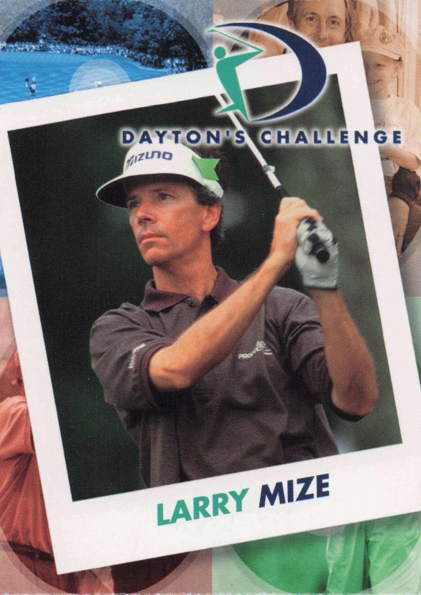 Larry Mize Dayton's Challenge Rare Golf Memorabilia Trade Card