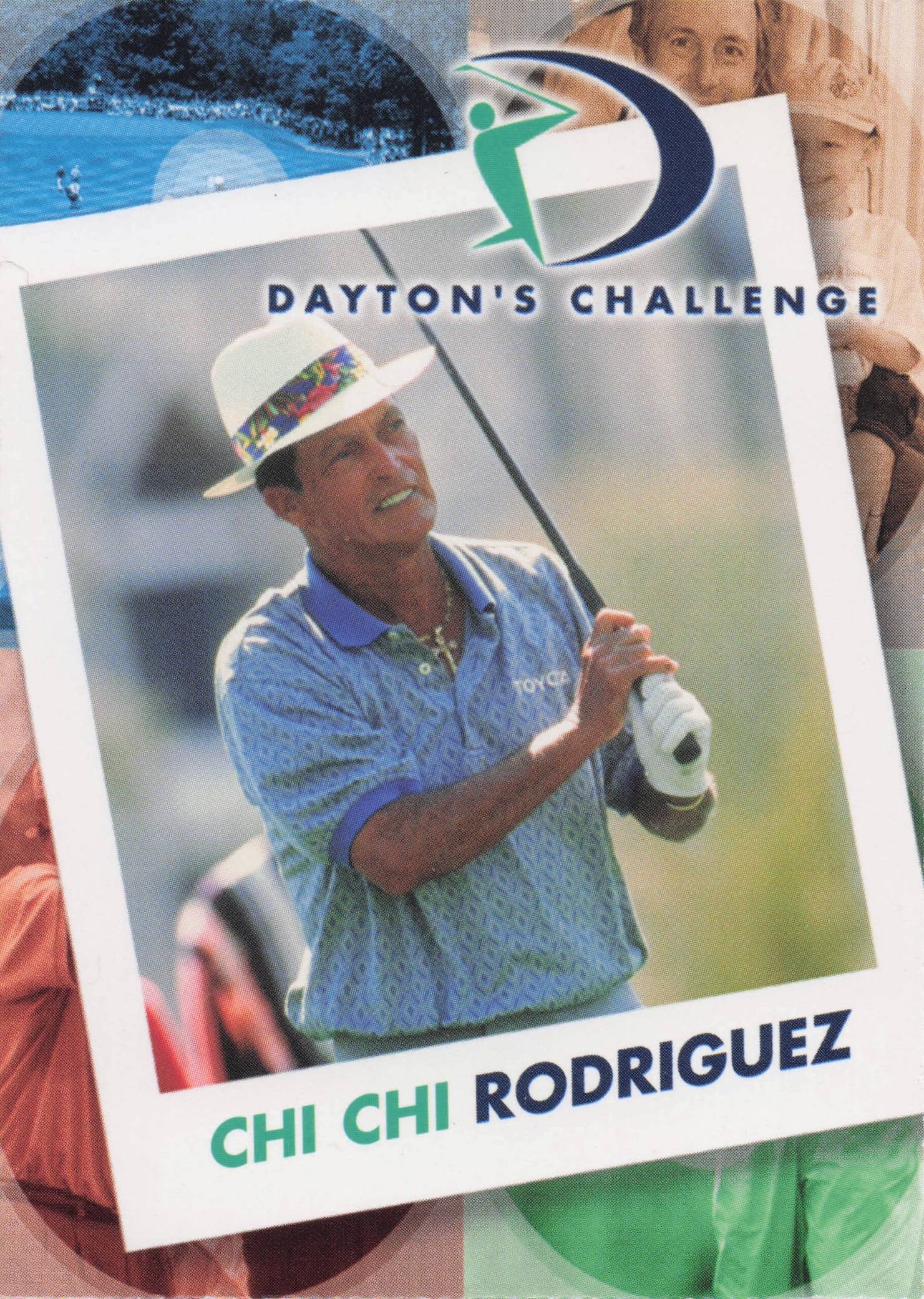 Chi Chi Rodriguez Dayton's Challenge Rare Golf Memorabilia Trade Card