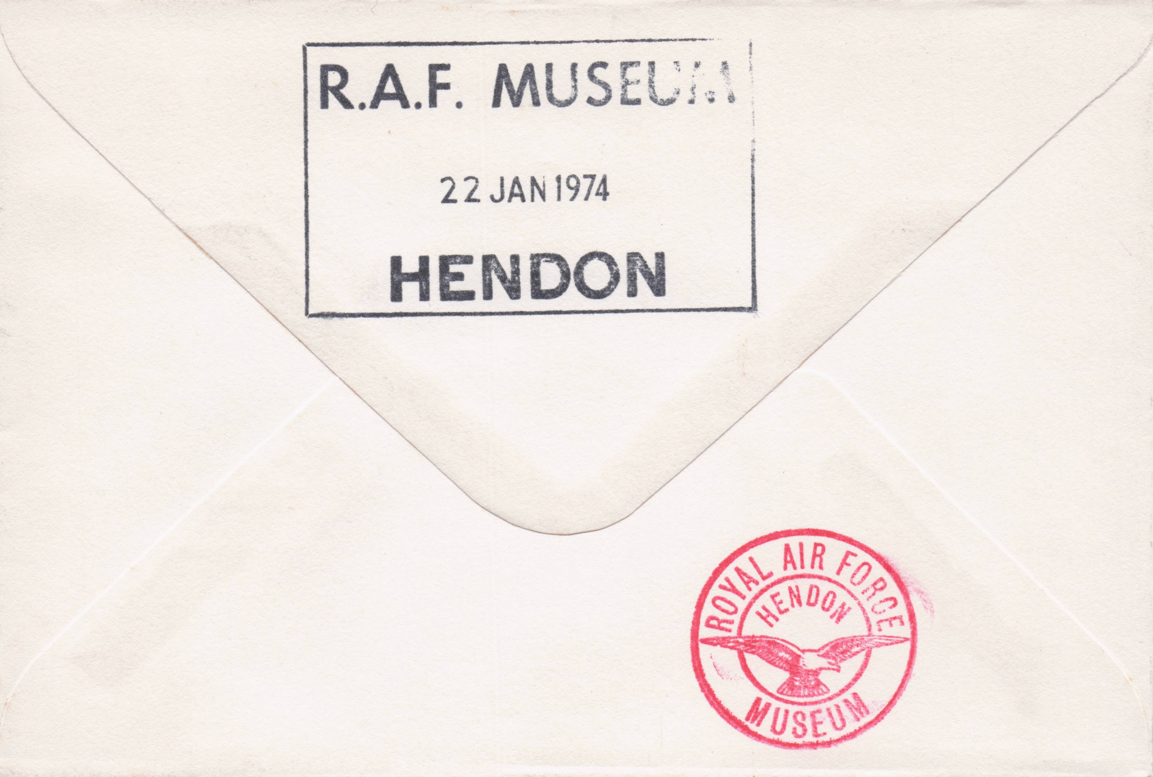 RAF Abingdon First Mail Hang Glider Delivery Lamourn Downs Hand Signed FDC