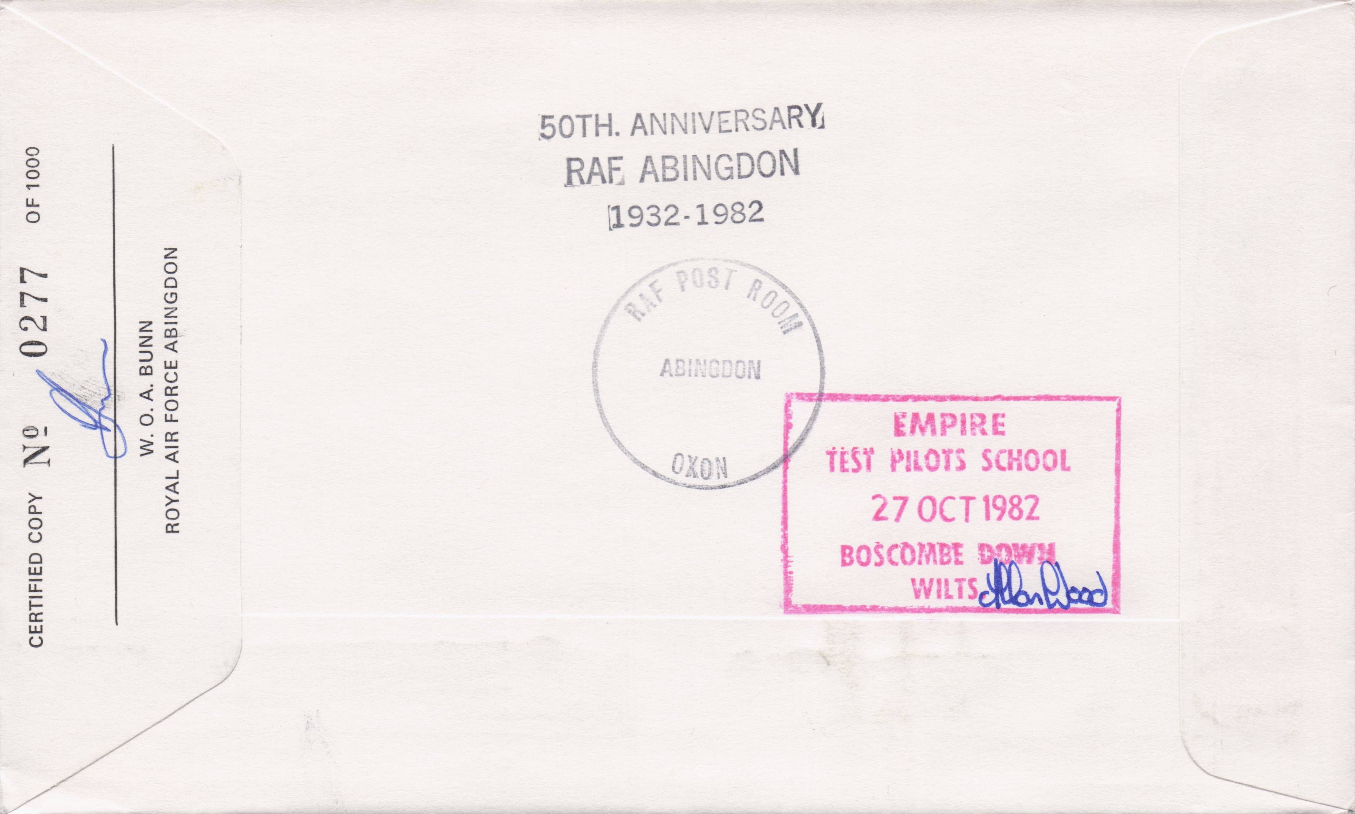 Sergeant Neville Duke RAF War WW2 Veteran Hand Signed Military FDC