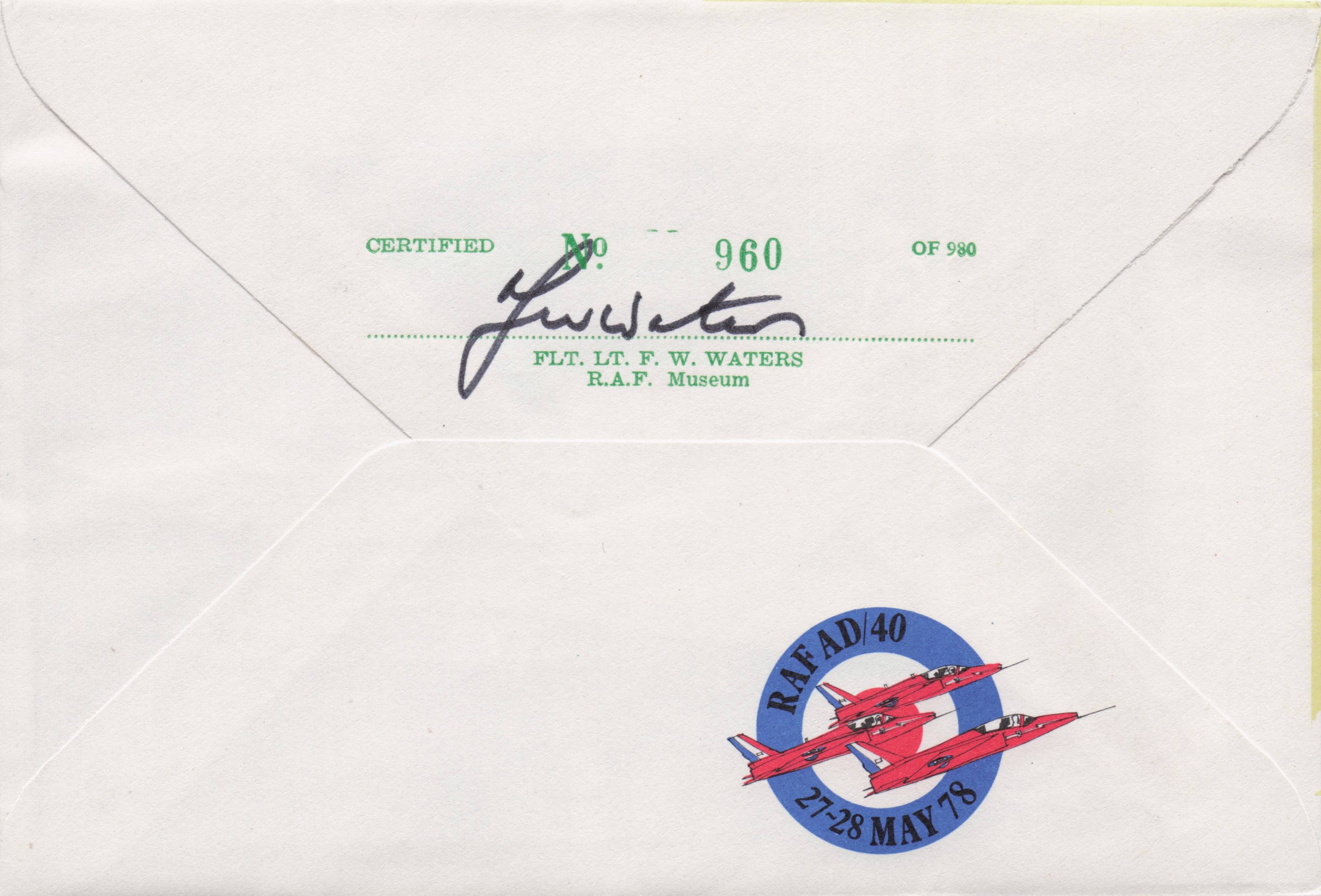 Turbulents Military Plane Air Festival 1978 Bassingbourn Display Hand Signed FDC