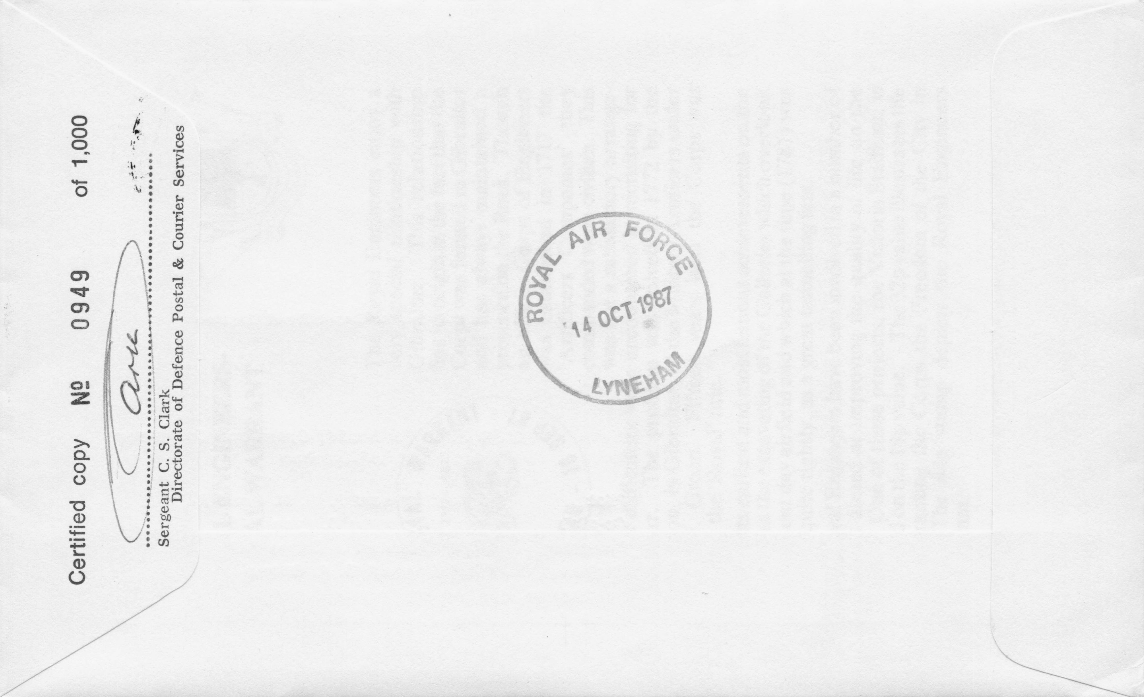Royal Warrant Corps Of Engineers Mlitary Commander Hand Signed FDC