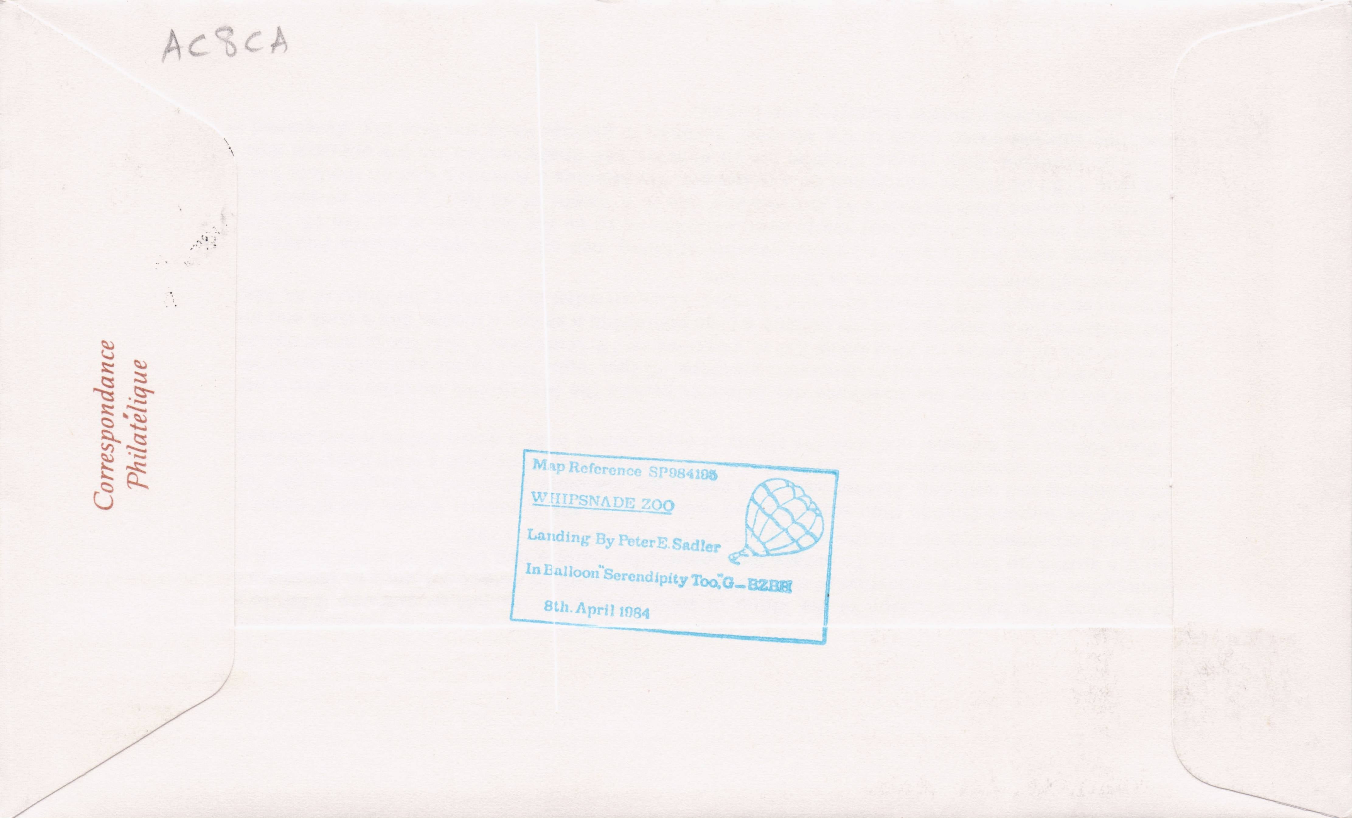 200th Anniversary Of Hot Air Balloon Flight Serendipity Hand Signed FDC