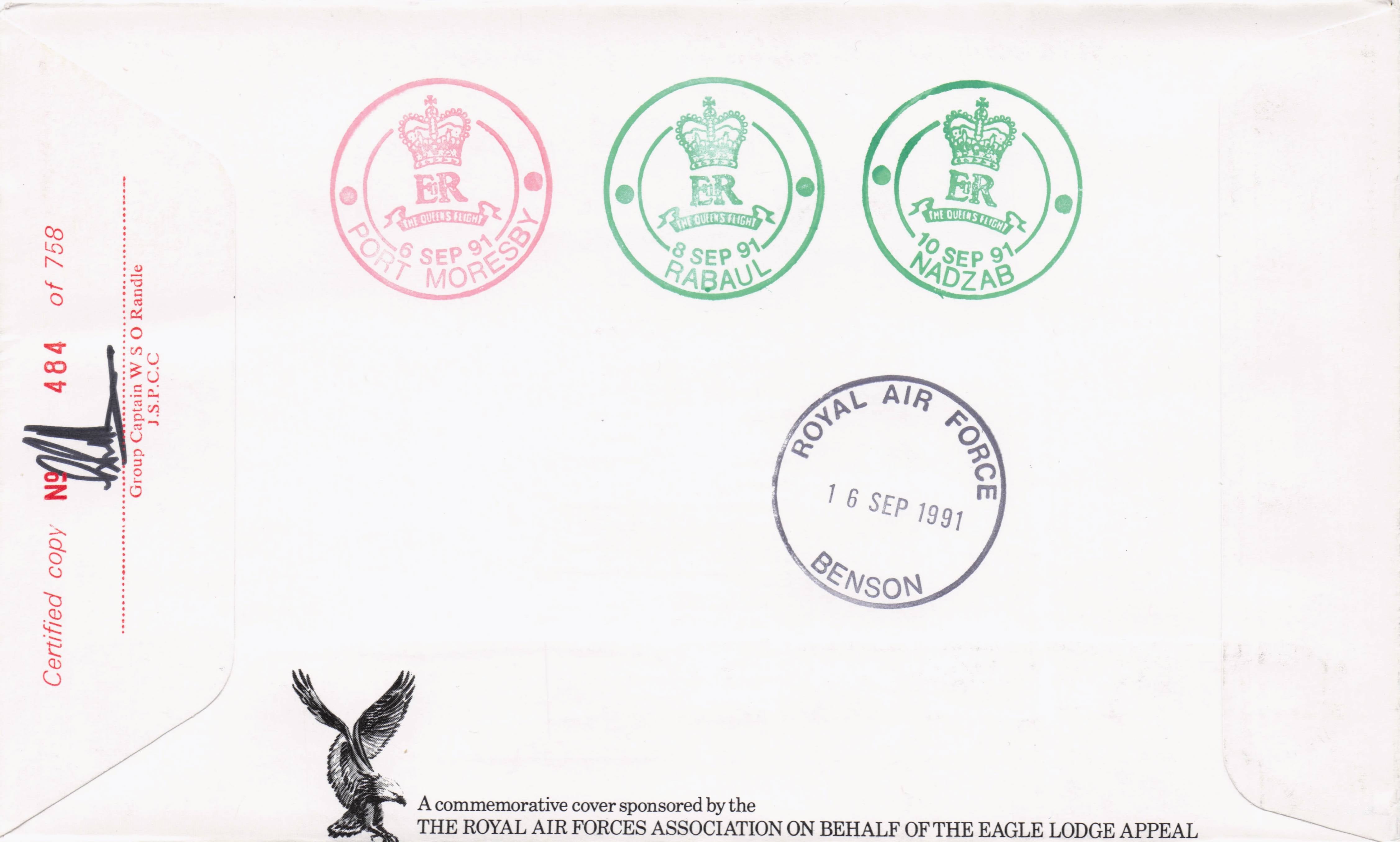 Duke Of York 1991 Royal Visit To Papua New Guinea Multi Hand Signed FDC