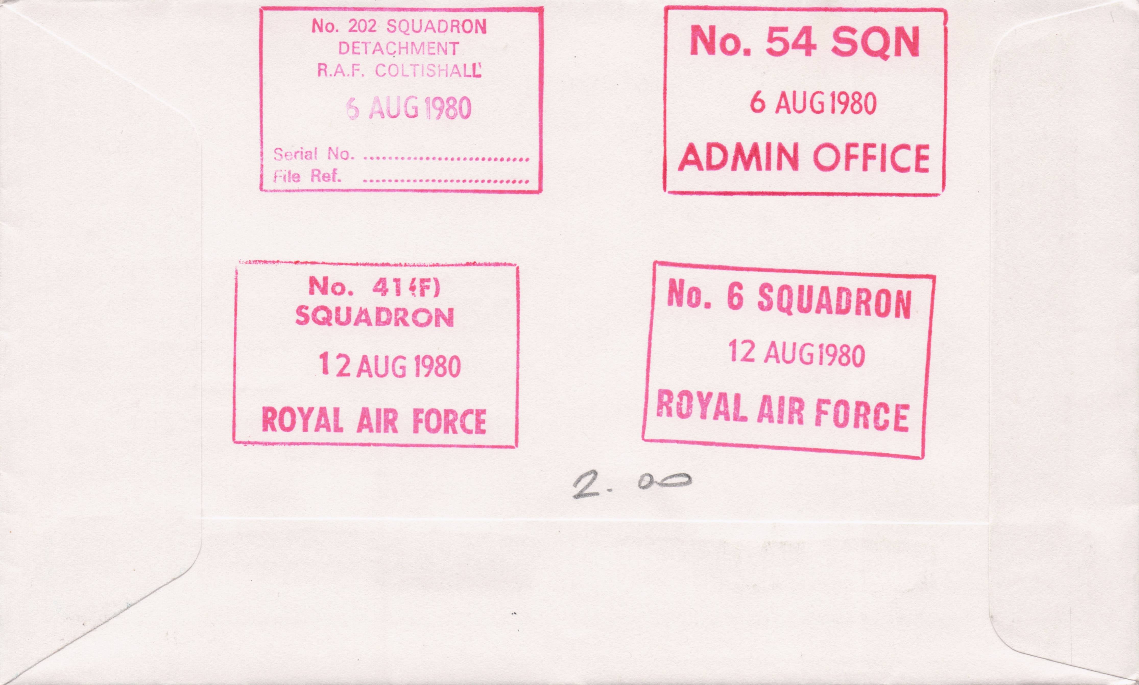 40th Anniversary Battle Of Britain Coltishall MULTI 5x Hand Signed FDC