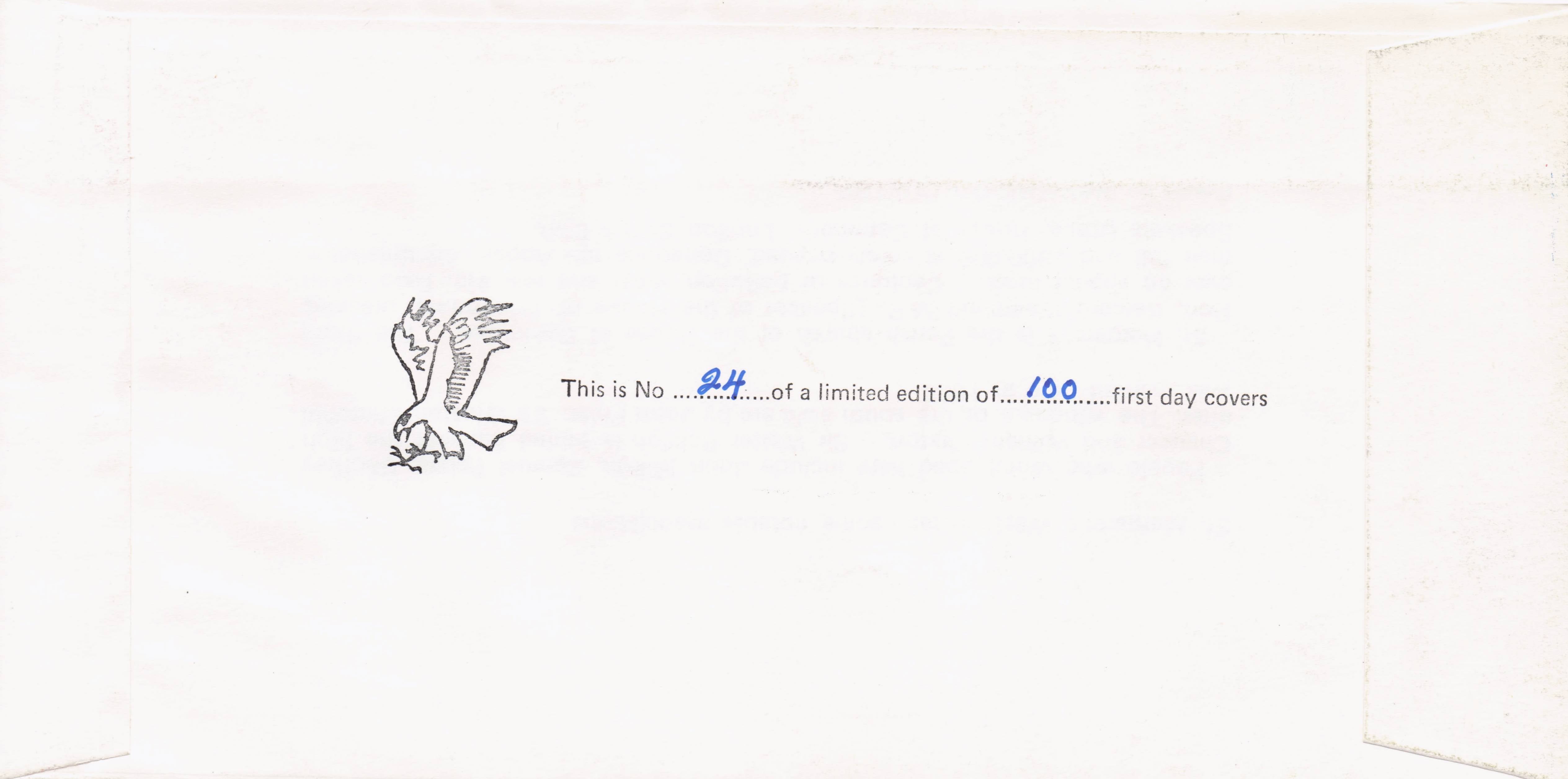 Westminster Abbey Parliament Speaker London LTD TO 100 Hand Signed FDC