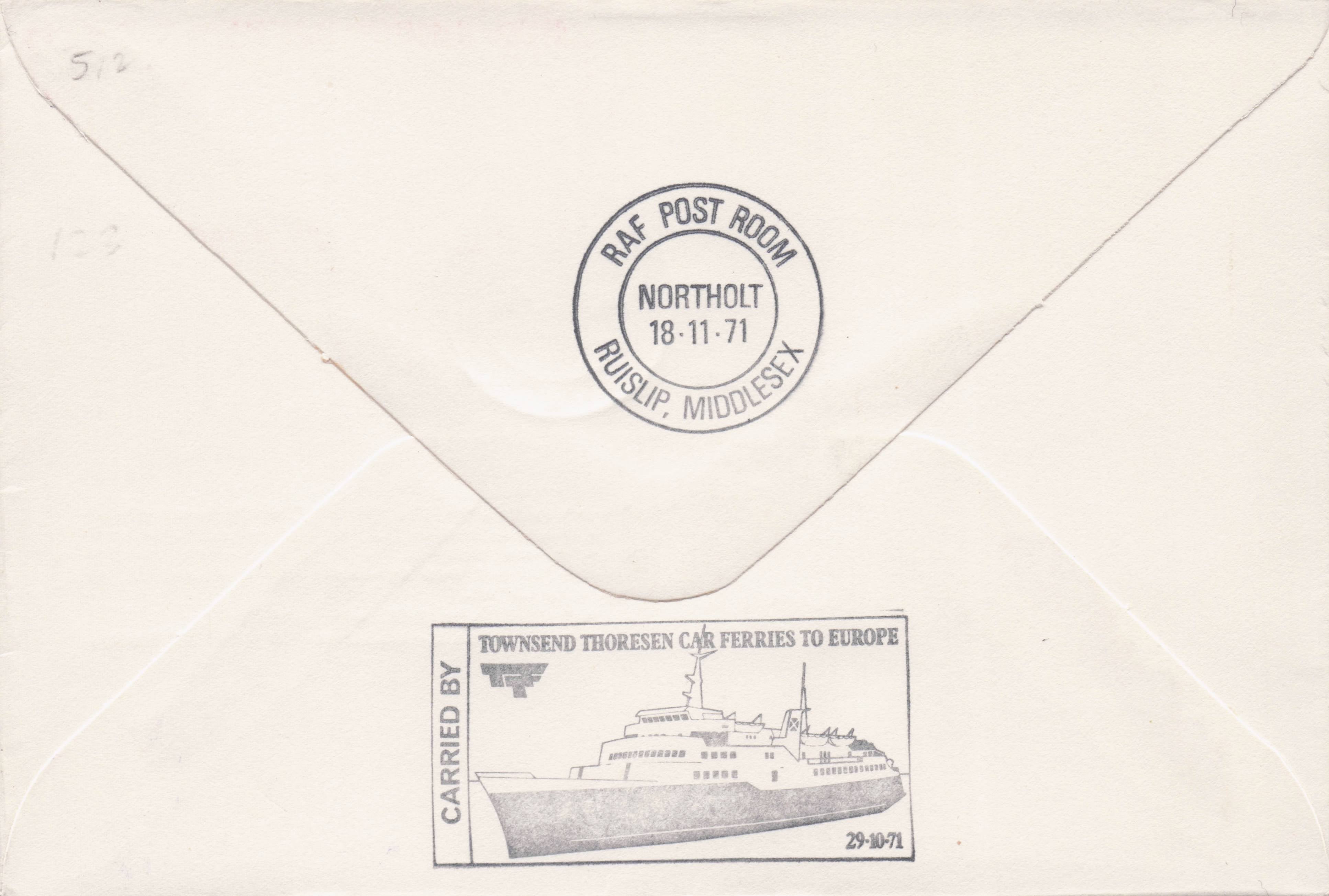 Colditz Castle Rare Flown Military Royal Air Forces Escaping Society FDC
