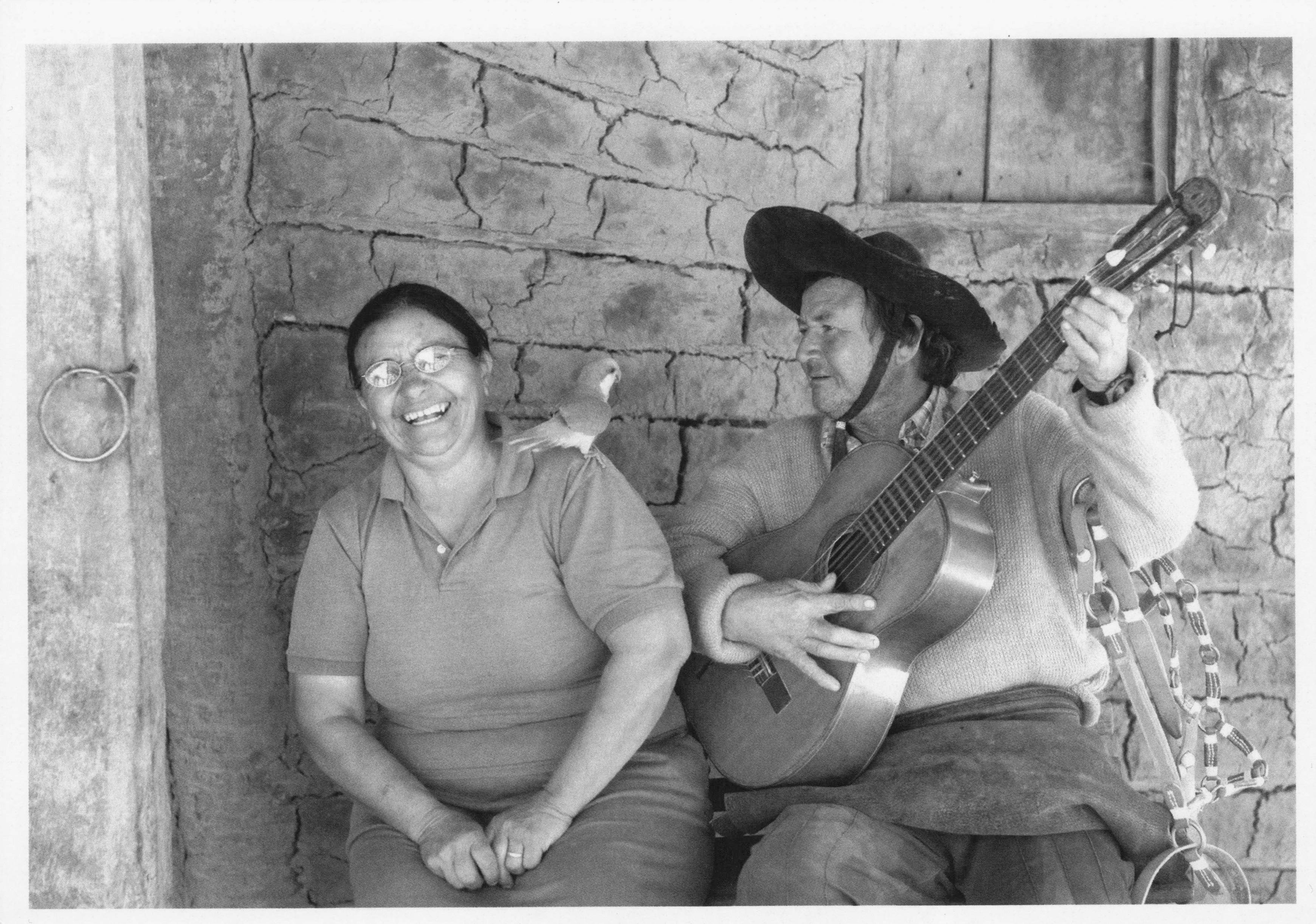 Tico Playing Guitar At The Pueblo Argentinia Photo Art Award Postcard