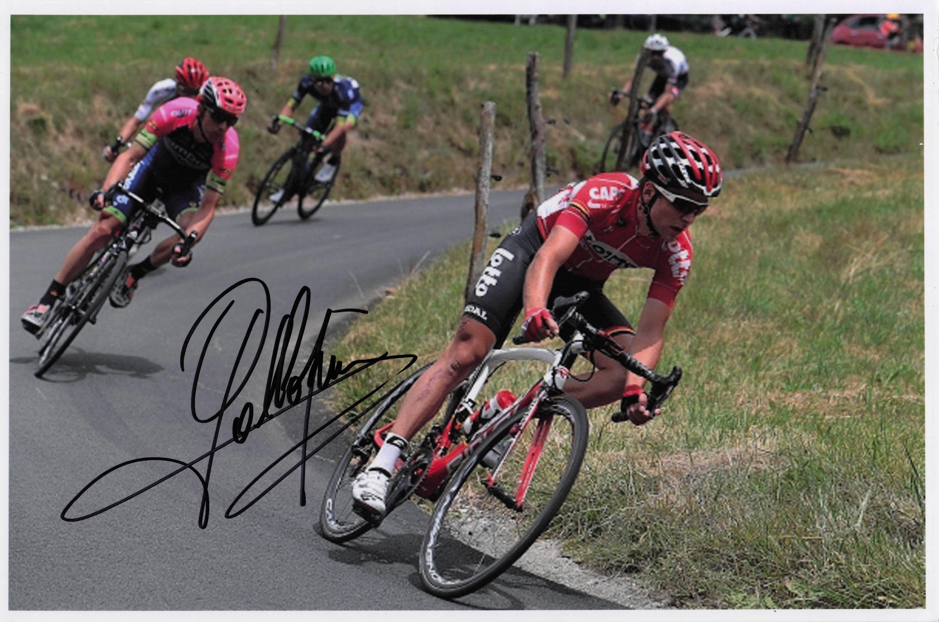 Tony Gallopin French Cyclist 2016 Tour De France 12x8 Hand Signed Photo