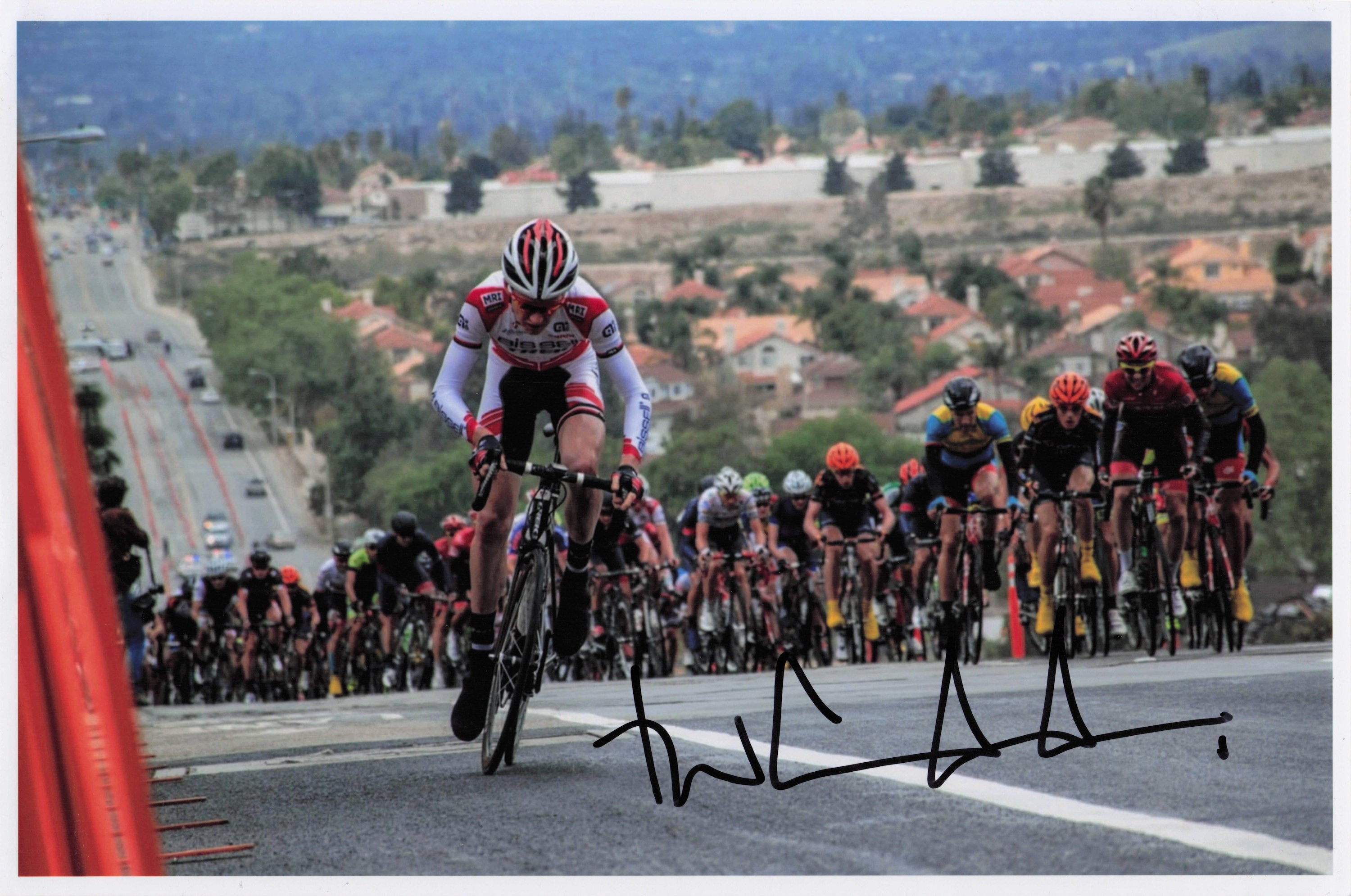 Tao Geoghegan Hart GB British Cyclist Cycling Large Hand Signed Photo