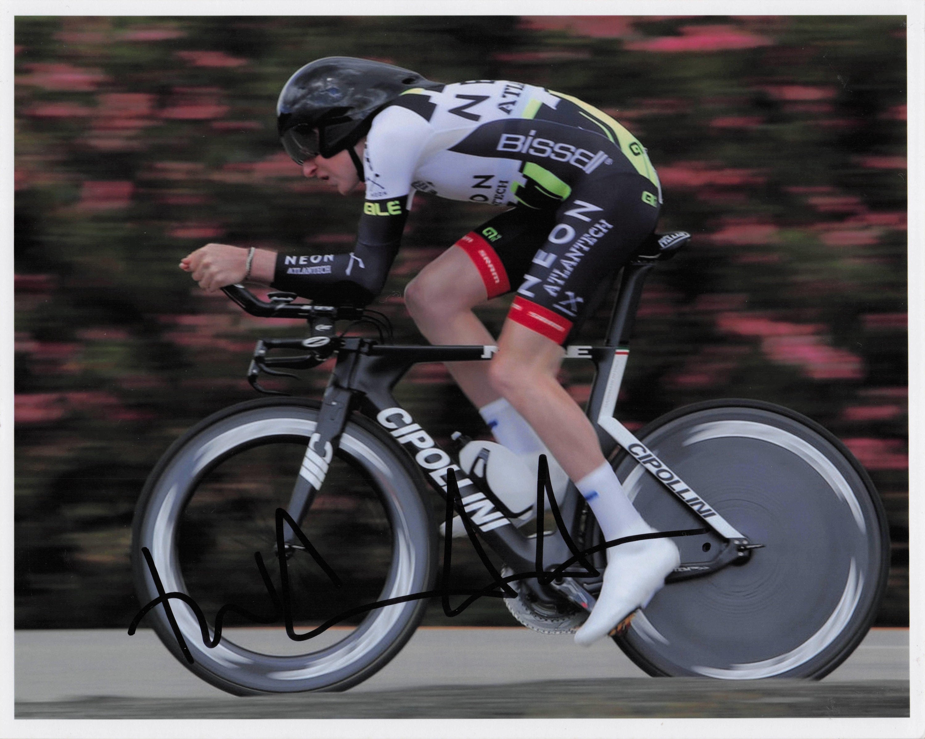 Tao Geoghegan Hart British Cyclist Doppio Tour 2015 Large Hand Signed Photo
