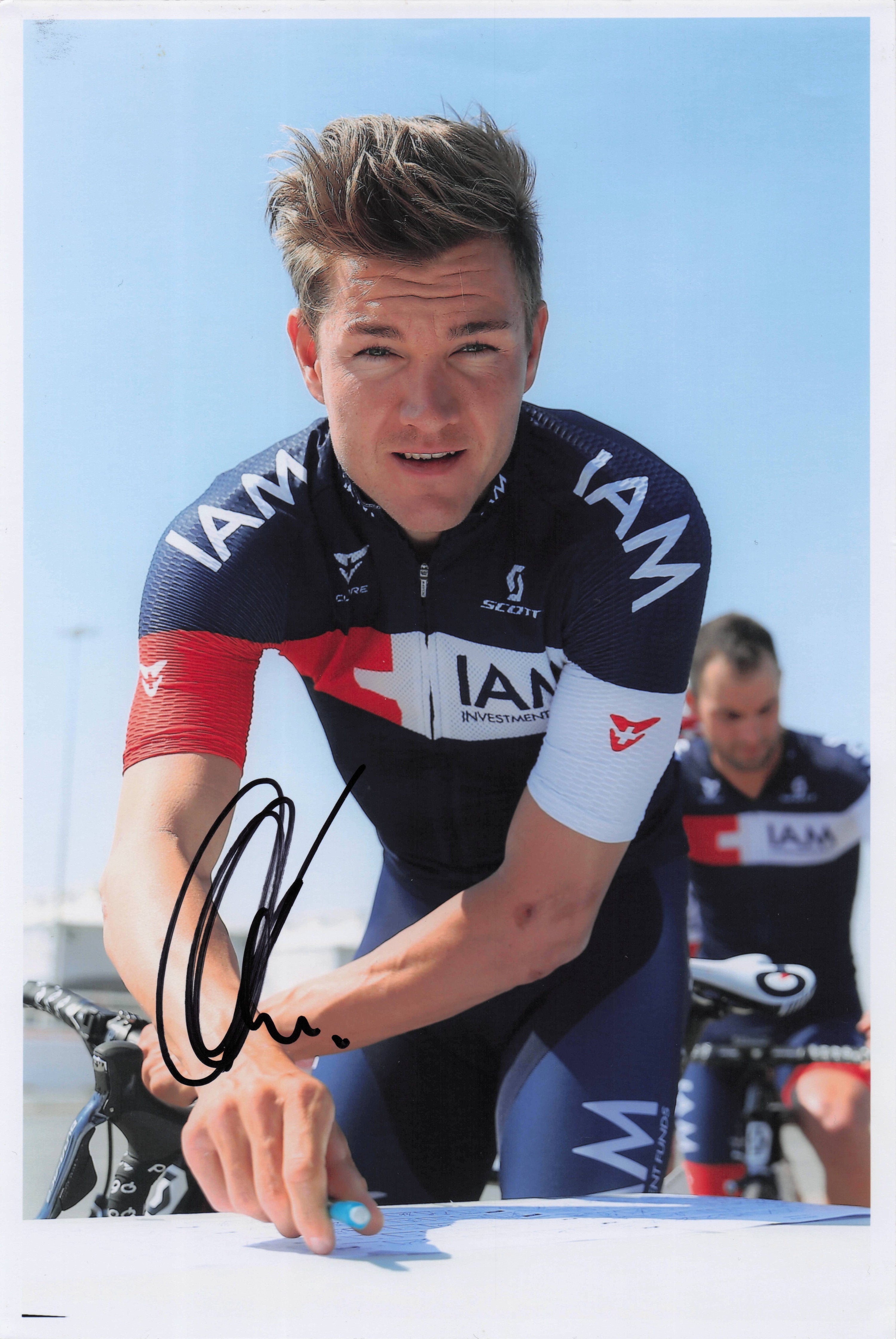 Heinrich Haussler Australian Cyclist 2014 Tour Of Qatar 12x8 Hand Signed Photo