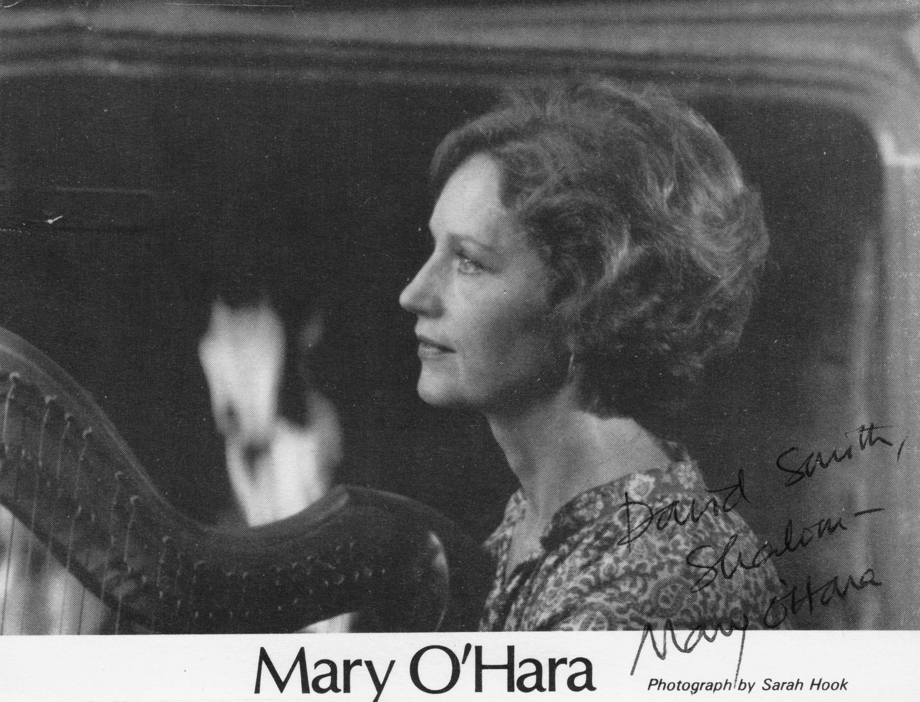 Mary O'Hara Irish Soprano Hand Signed Vintage Photo